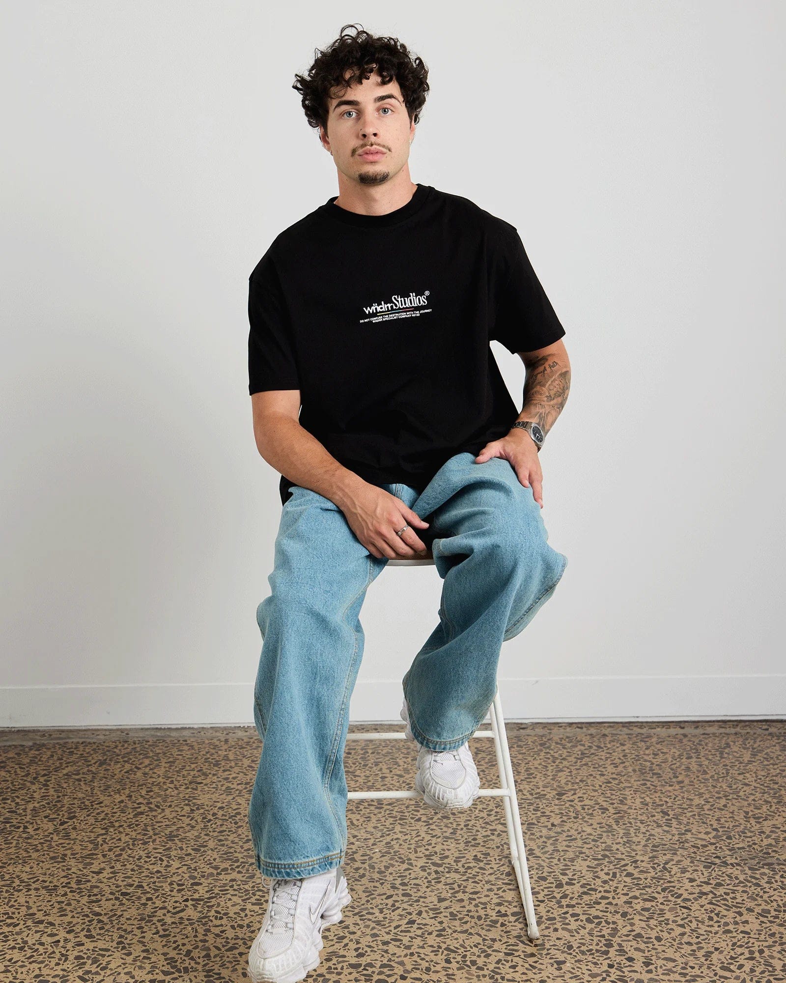 WNDRR Collective Box Fit Tee (Black)