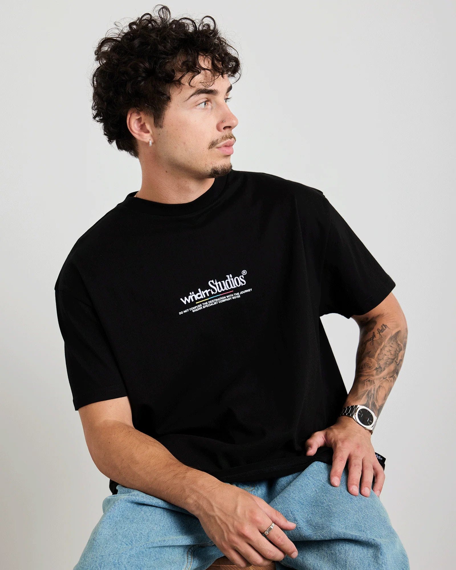 WNDRR Collective Box Fit Tee (Black)