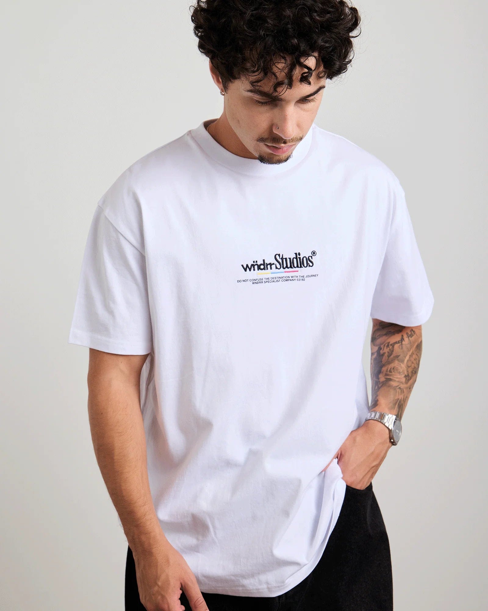 WNDRR Collective Box Fit Tee (White)