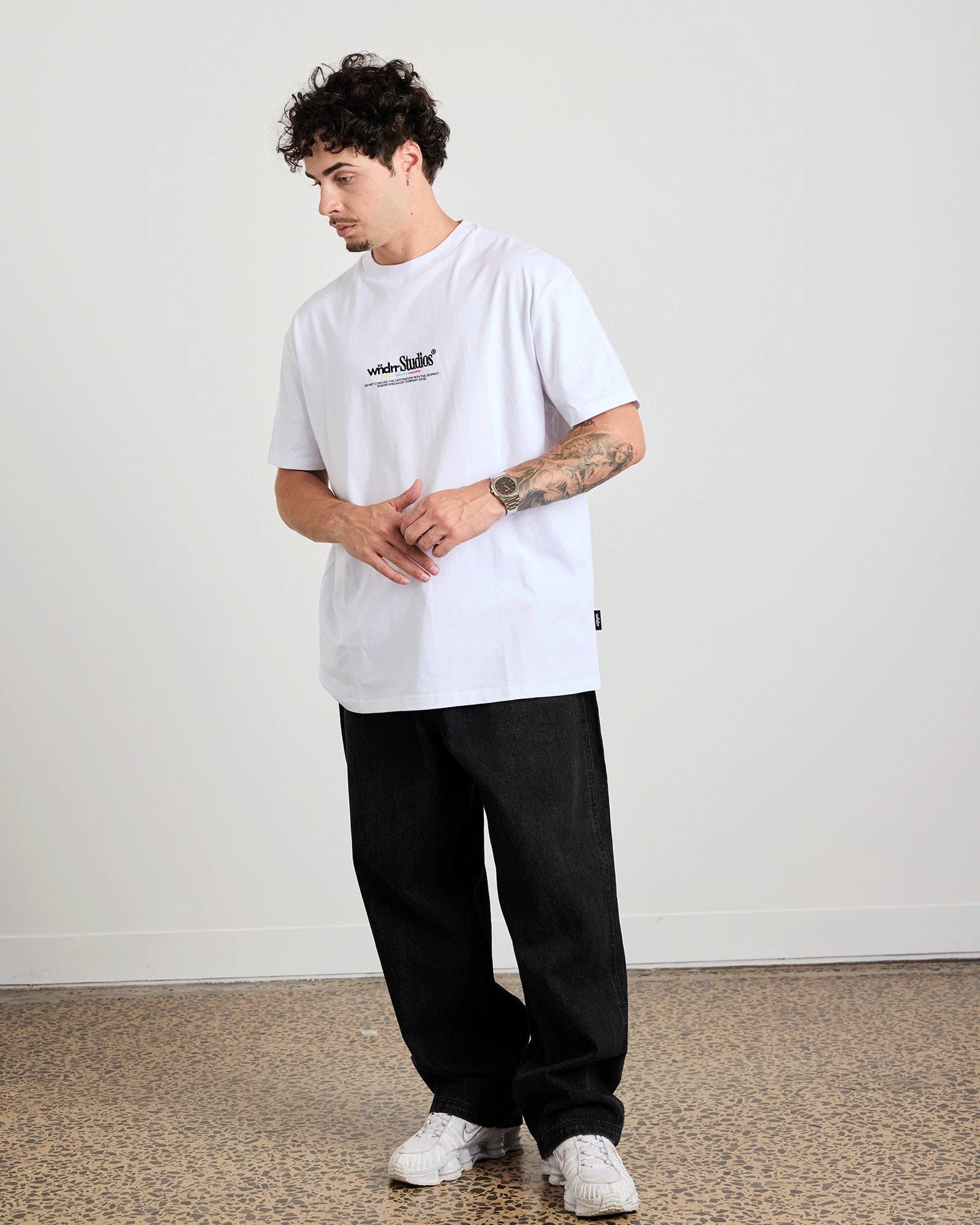 WNDRR Collective Box Fit Tee (White)