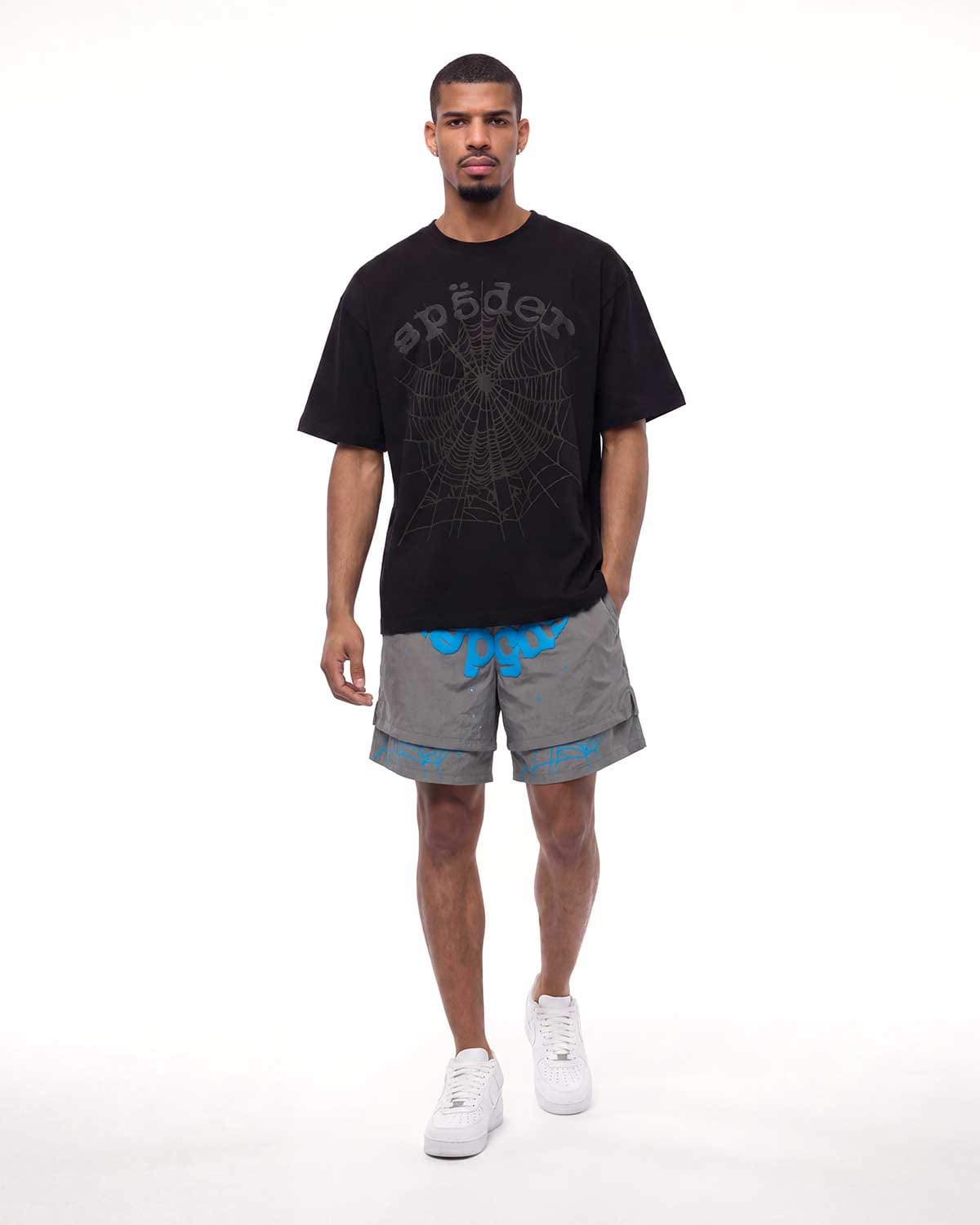 Sp5der Worldwide Sp5der OG Web Tee Phantom Black