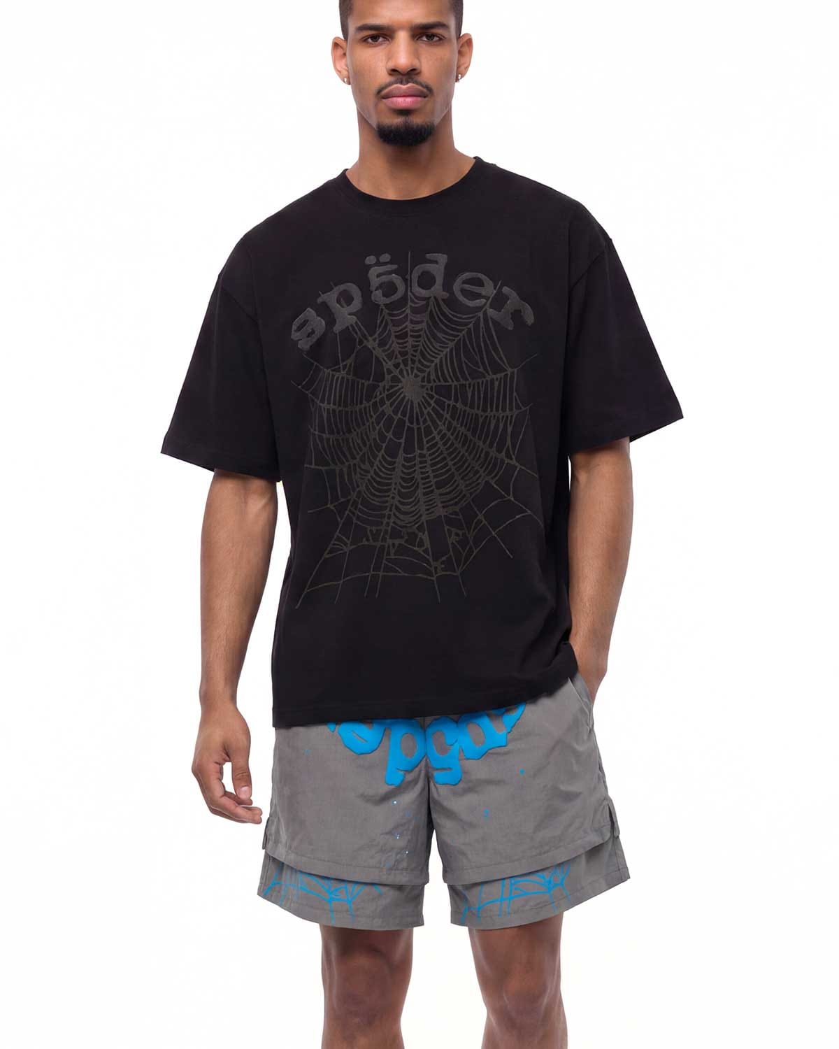 Sp5der Worldwide Sp5der OG Web Tee Phantom Black