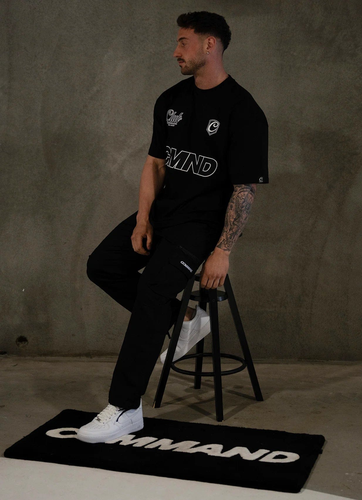 COMMAND Jersey Tee (Black/White)