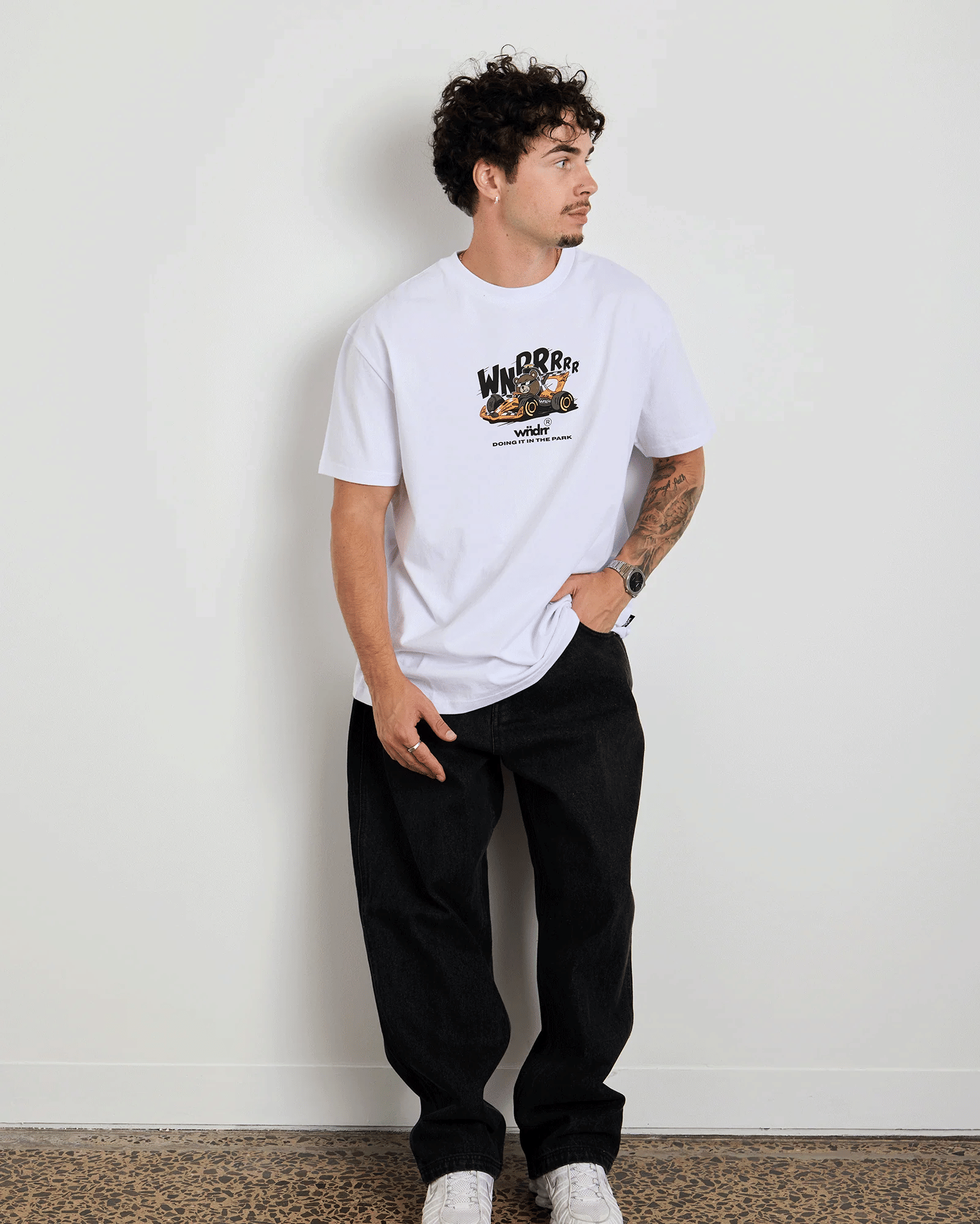 WNDRR Oscar Box Fit Tee (White)