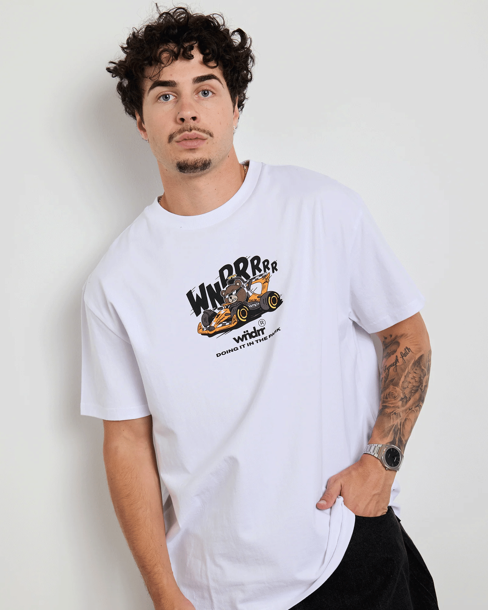 WNDRR Oscar Box Fit Tee (White)