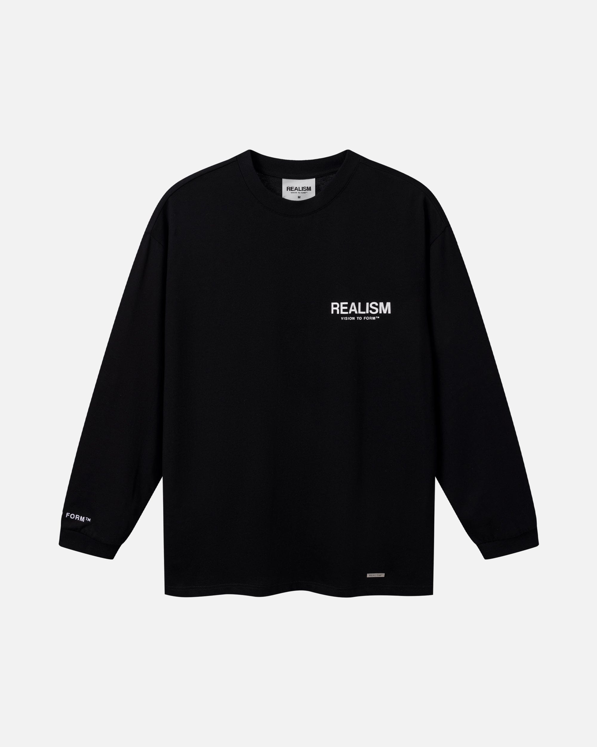 Realism VISION LOGO LONGSLEEVE TEE BLACK