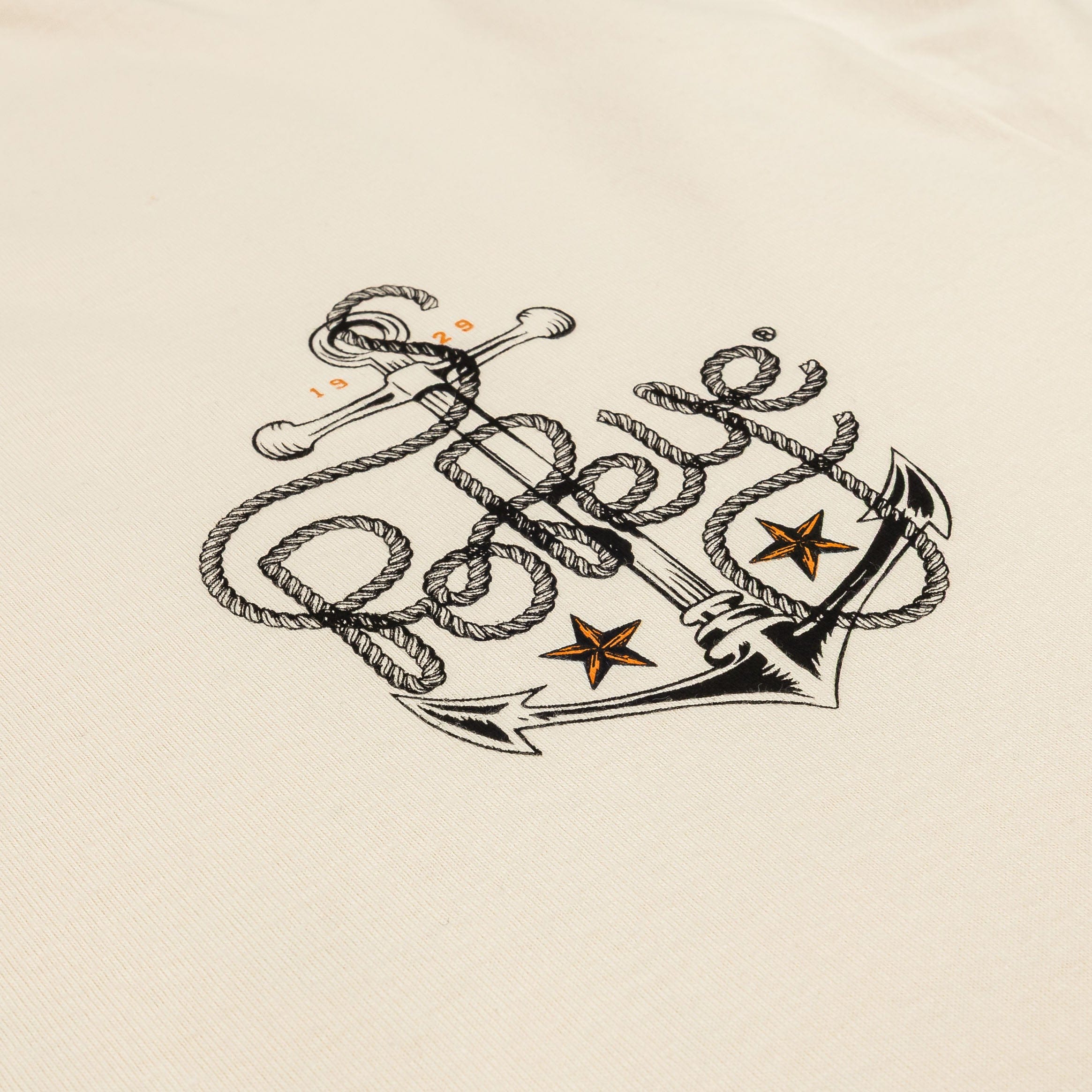 POPEYE X SP SP x Popeye What I Yam Mens Short Sleeve Shirt (Beige/Black)
