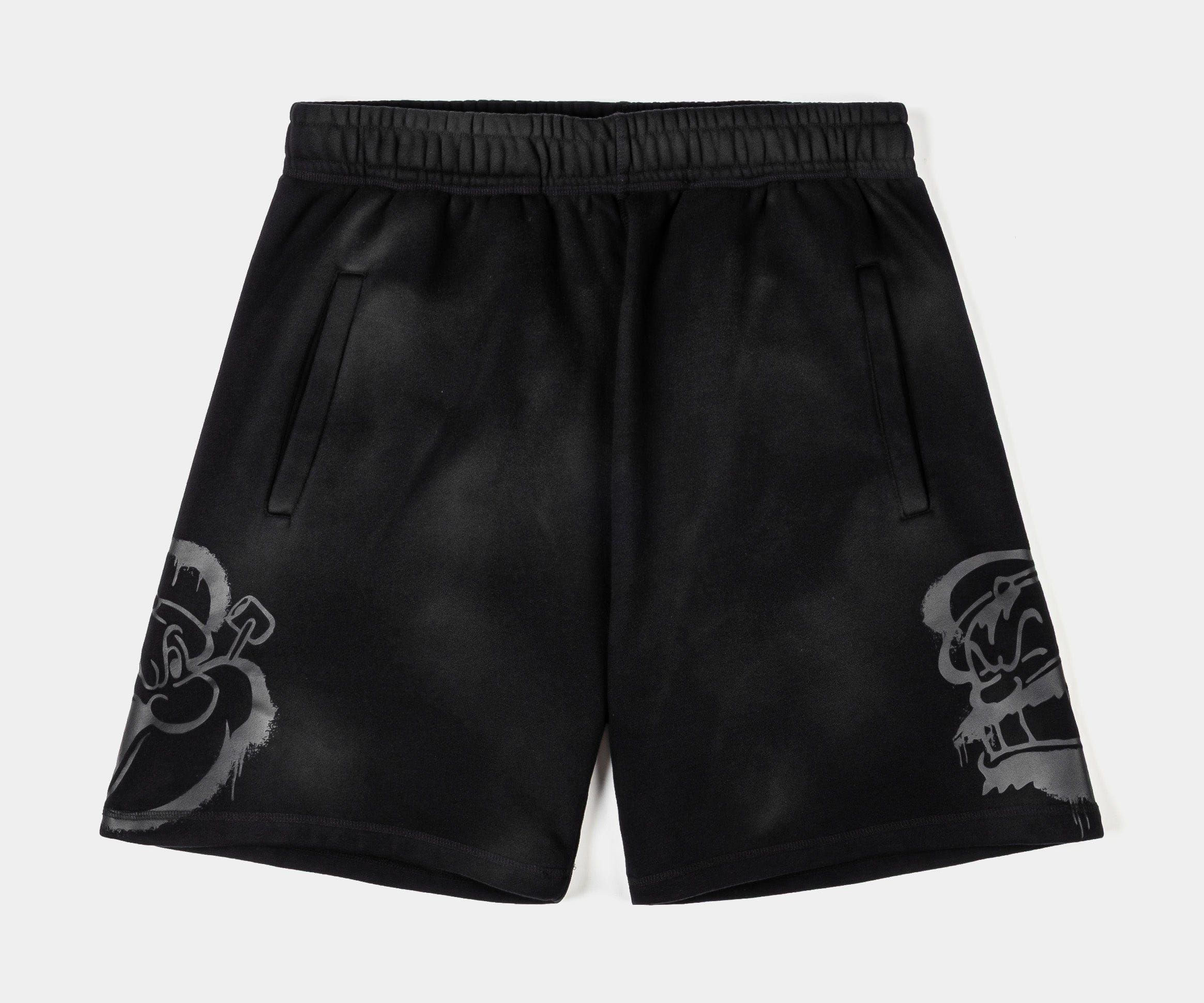 POPEYE X SP SP x Popeye Faces Fleece Mens Shorts (Gray/Black)