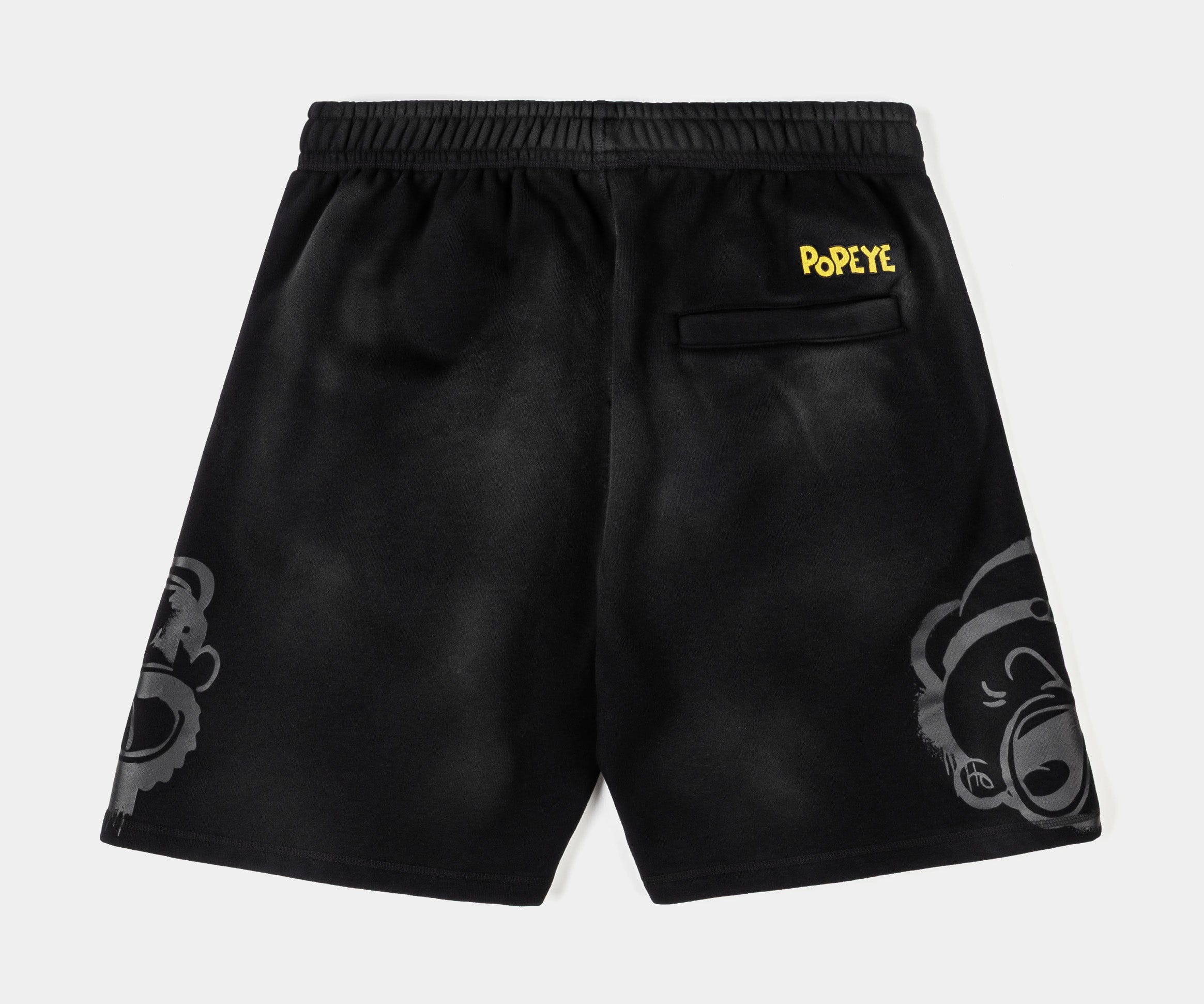 POPEYE X SP SP x Popeye Faces Fleece Mens Shorts (Gray/Black)
