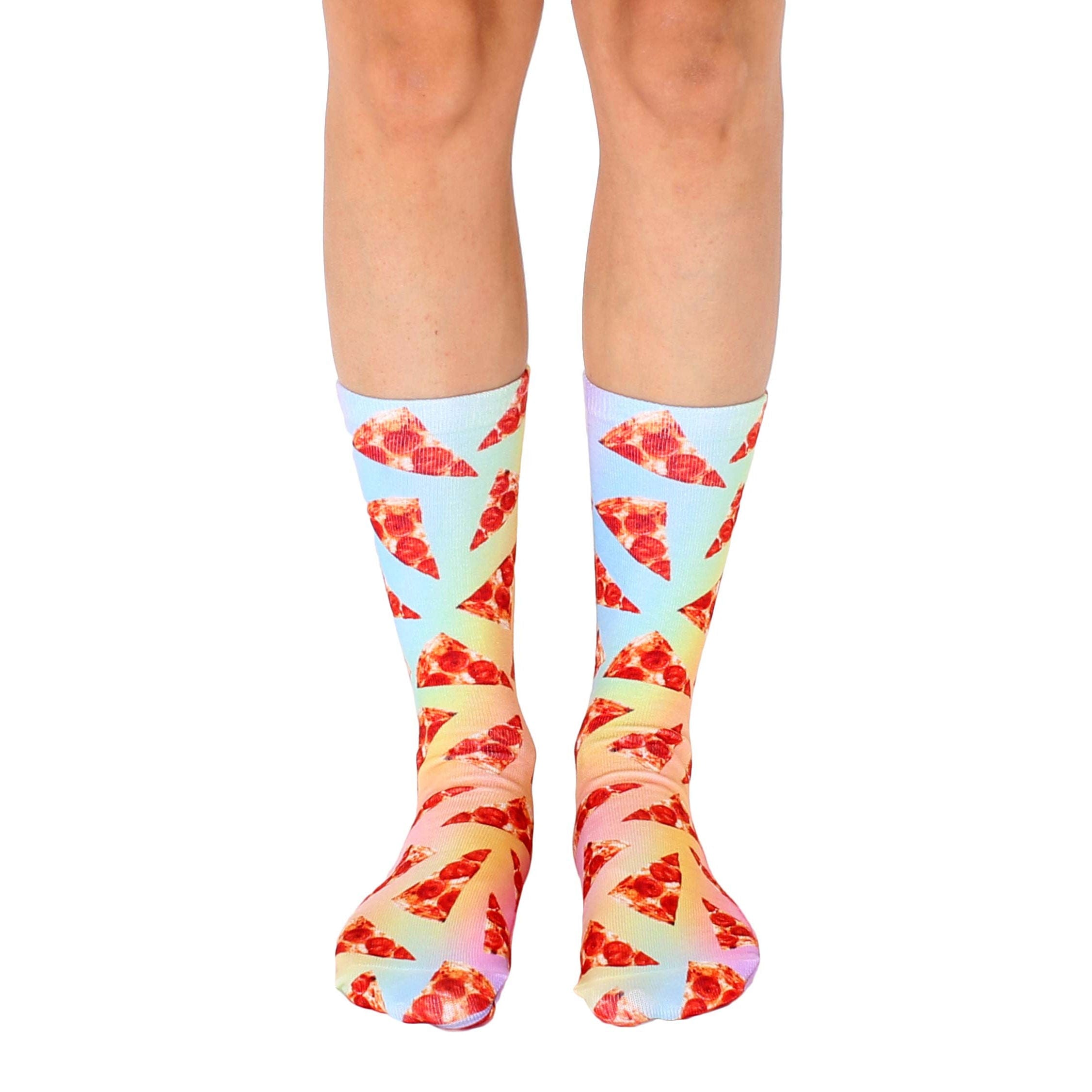 Living Royal Pizza Slices Crew Socks Model No. 7185C - 1 Pair