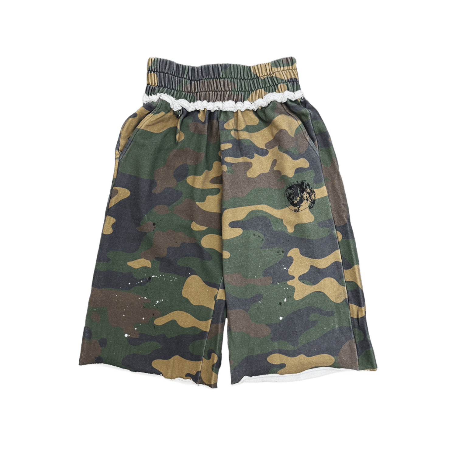 Saint Vanity Camo Long Shorts