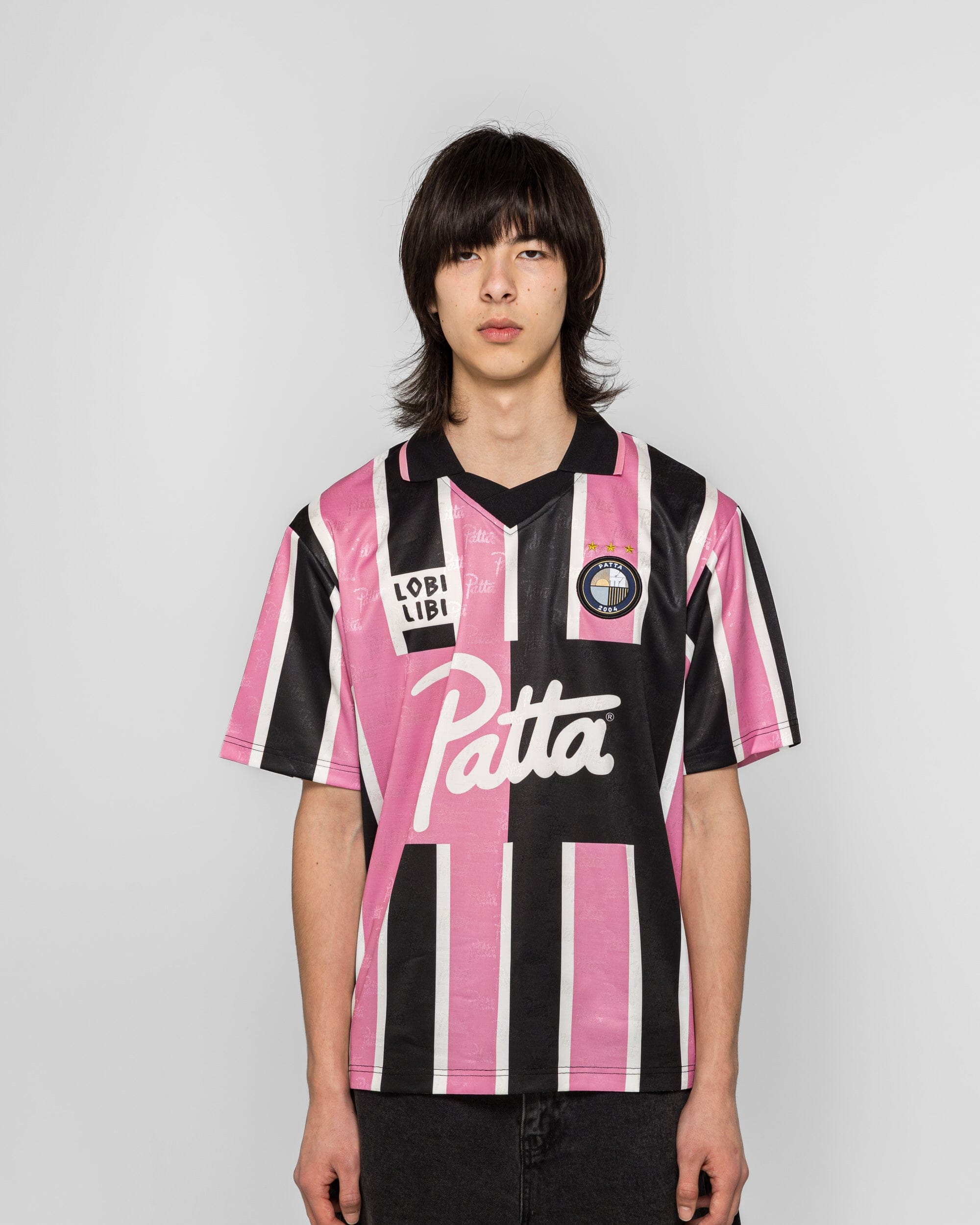 PATTA Stripe Football Jersey - Begonia Pinks