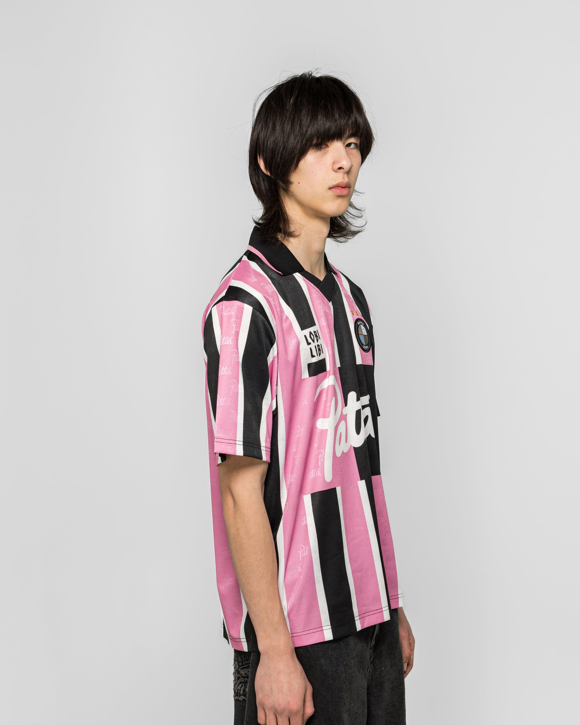 PATTA Stripe Football Jersey - Begonia Pinks