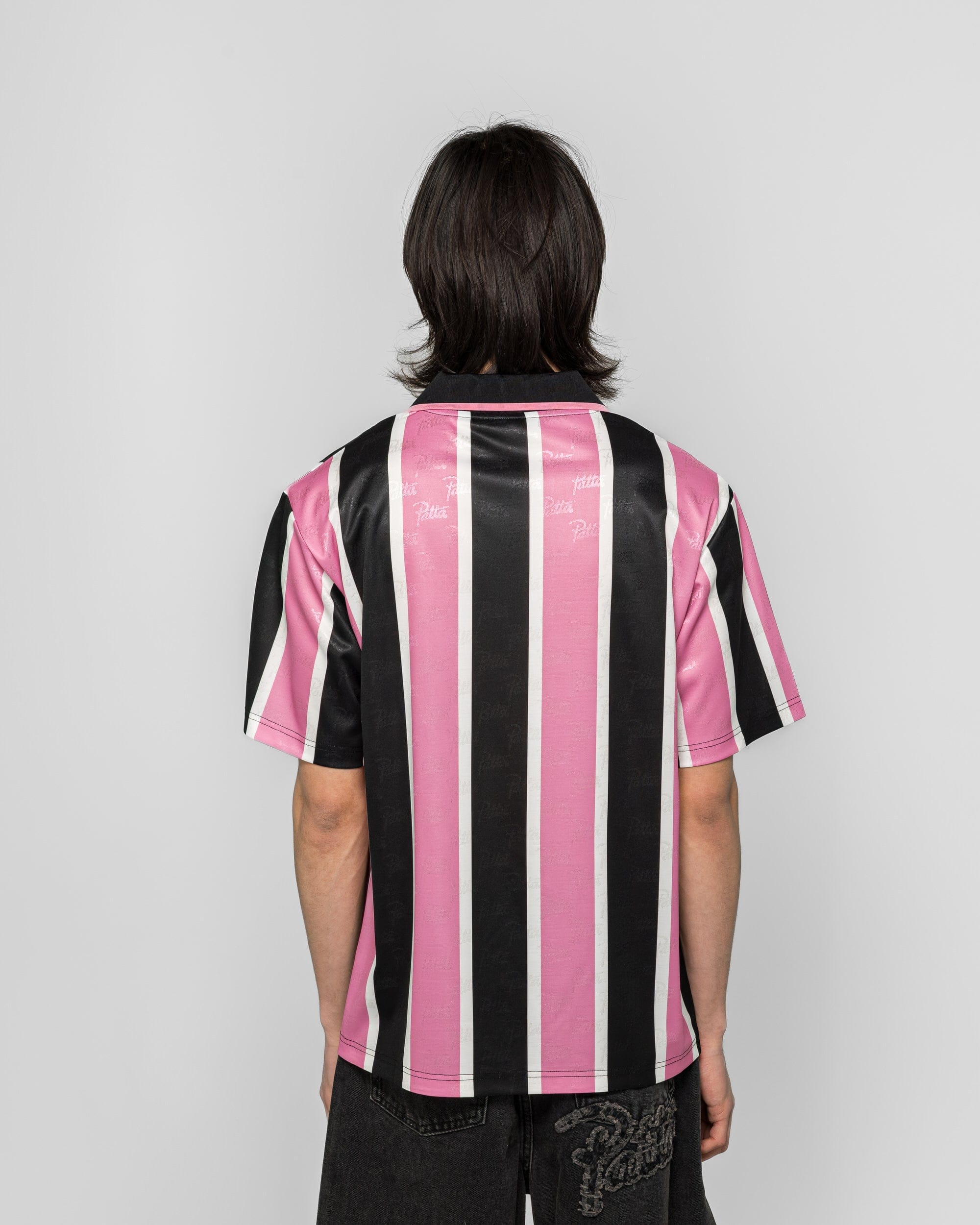 PATTA Stripe Football Jersey - Begonia Pinks