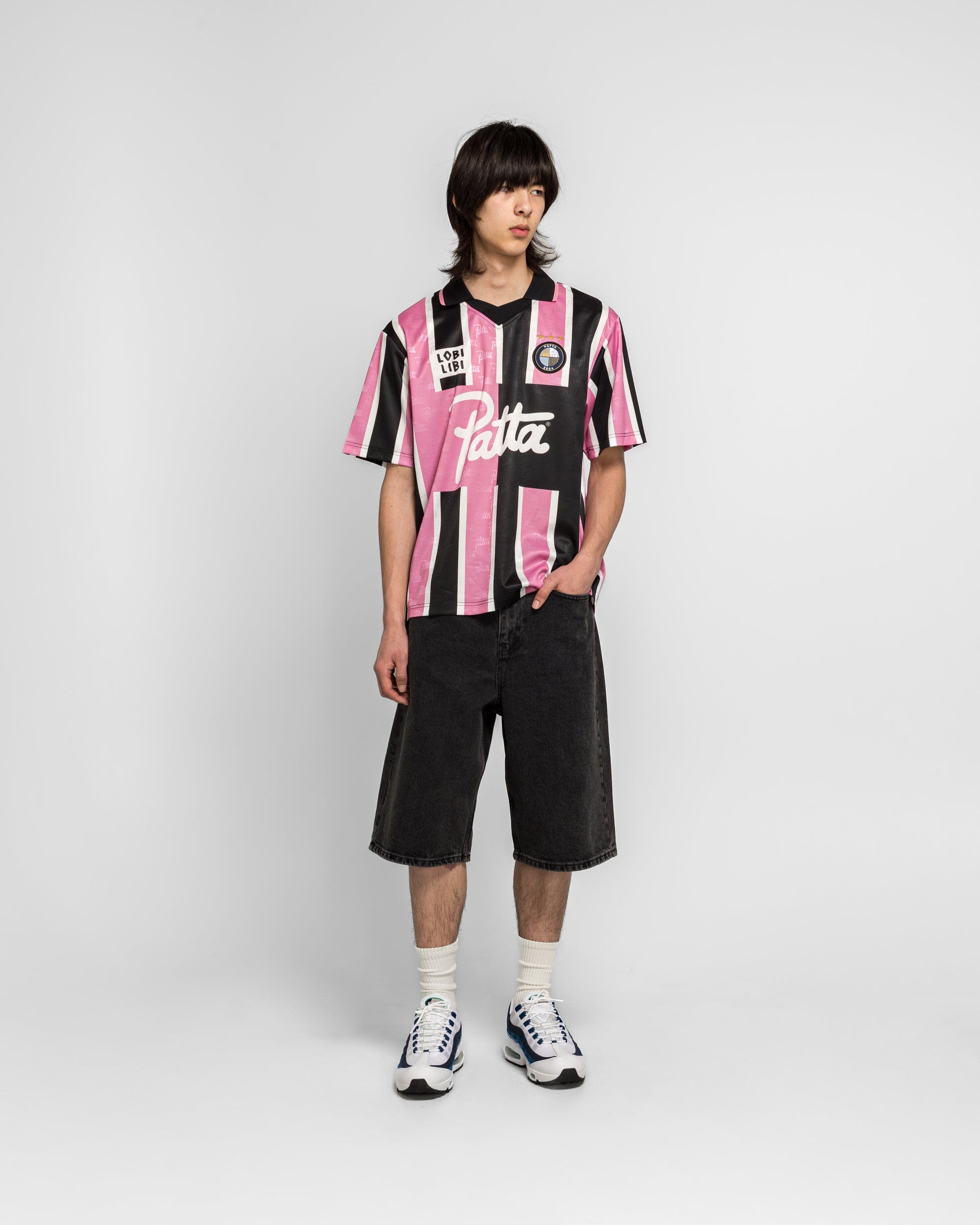 PATTA Stripe Football Jersey - Begonia Pinks