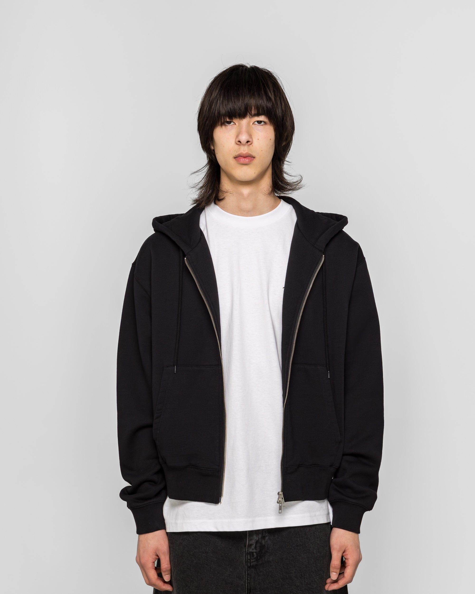 PATTA Embro Classic Zip Up Hooded Sweater - Black