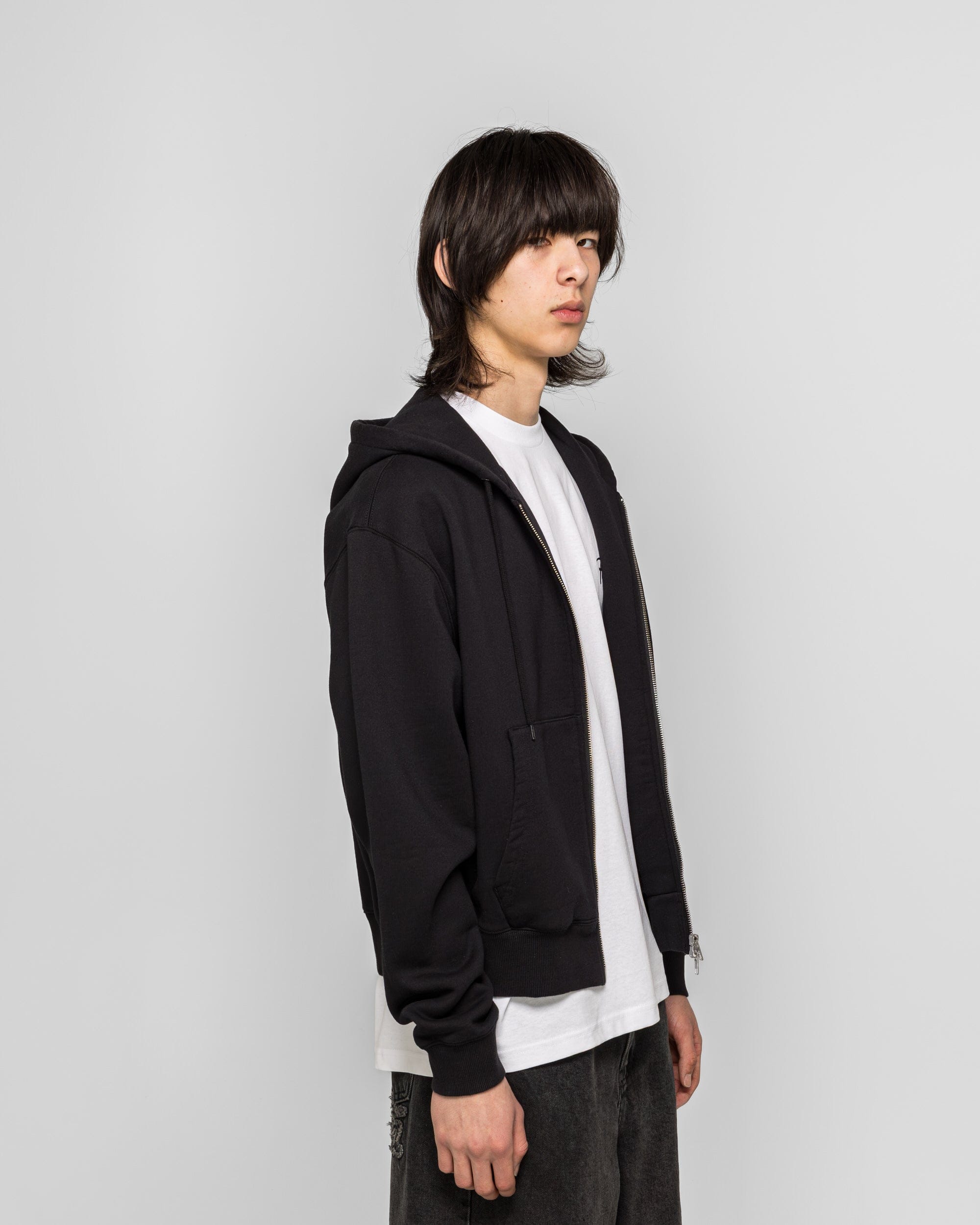 PATTA Embro Classic Zip Up Hooded Sweater - Black