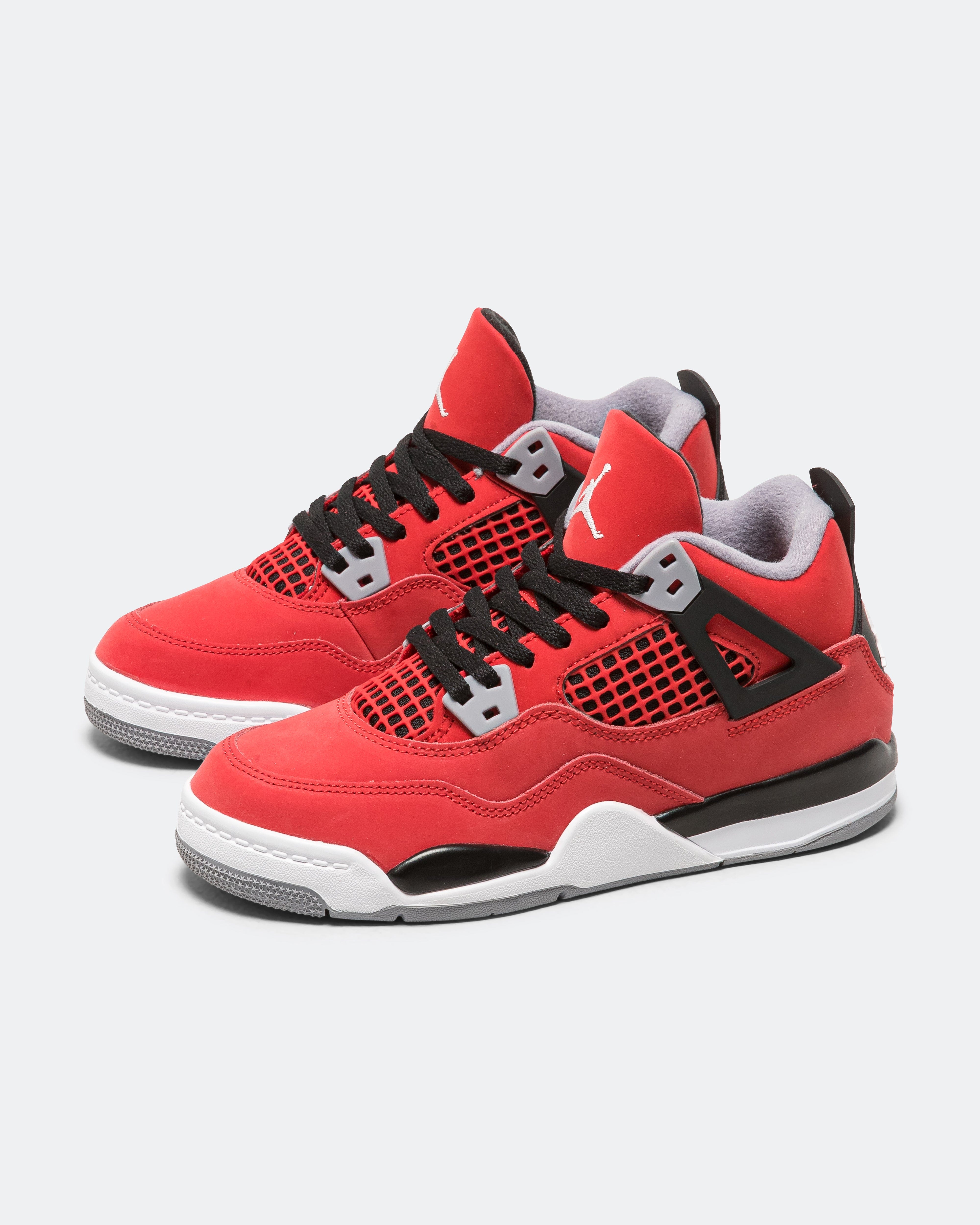 Air Jordan 4 Retro (PS) - Fire Red/White-Black-Cement Grey