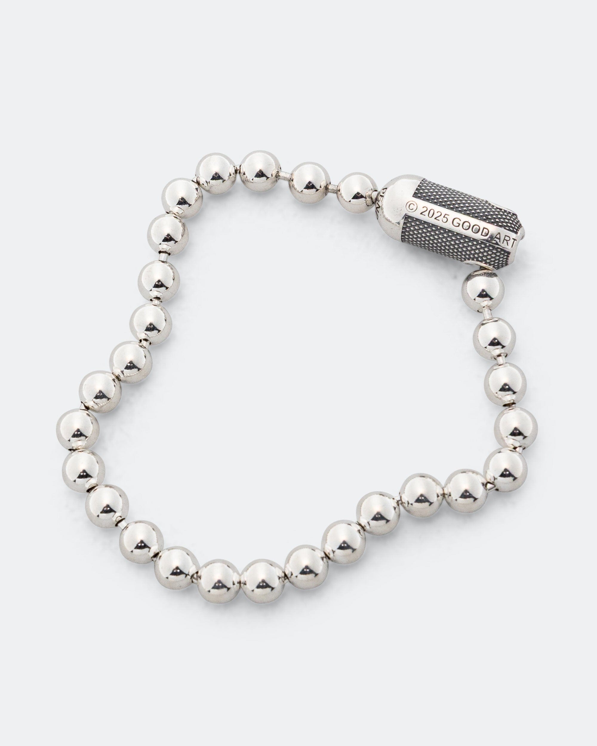 Good Art Hlywd Poplock Bracelet 2A Goosebumps - B - 925 Silver