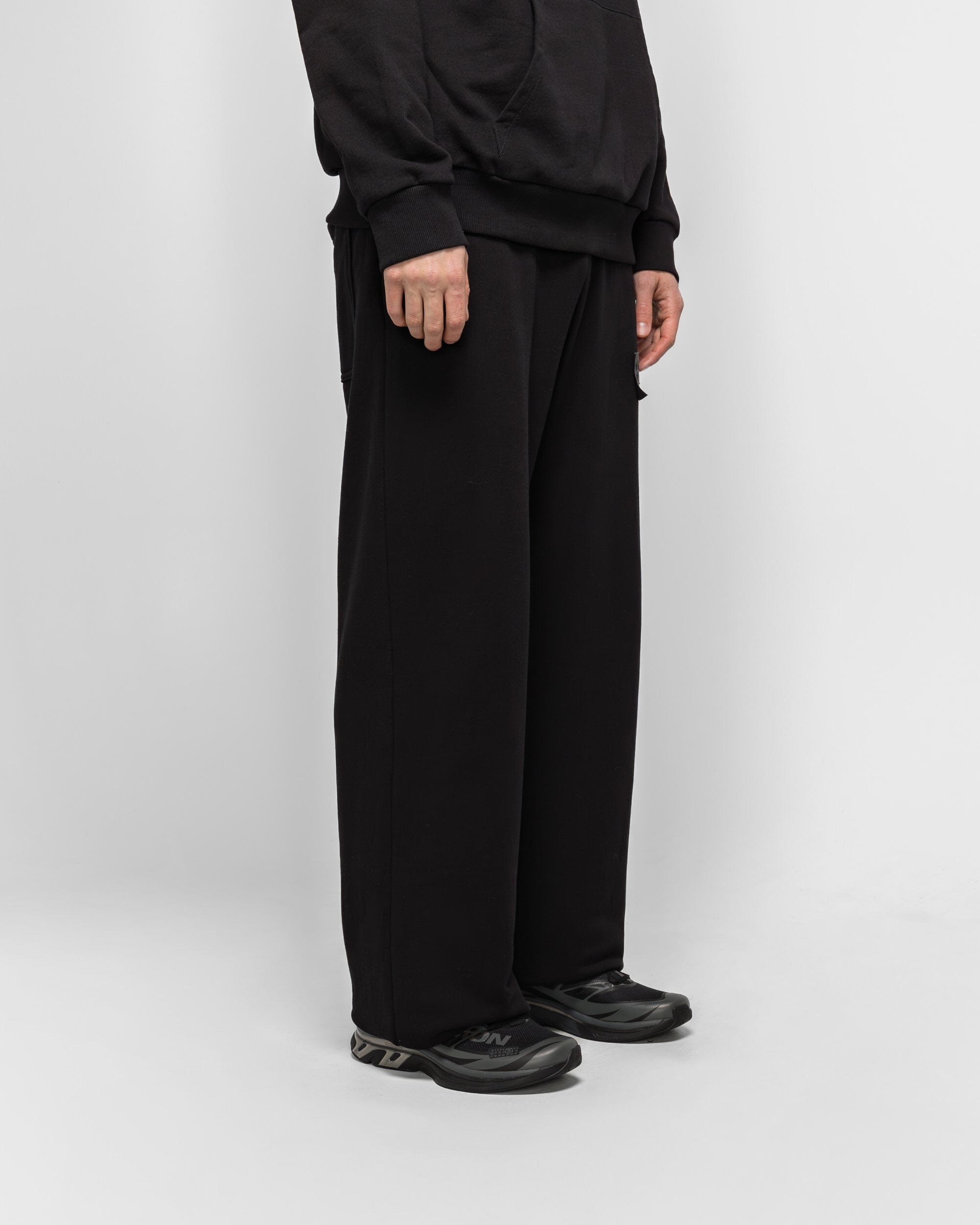 MM6 Unbrushed Numeric Sweatpants - Black