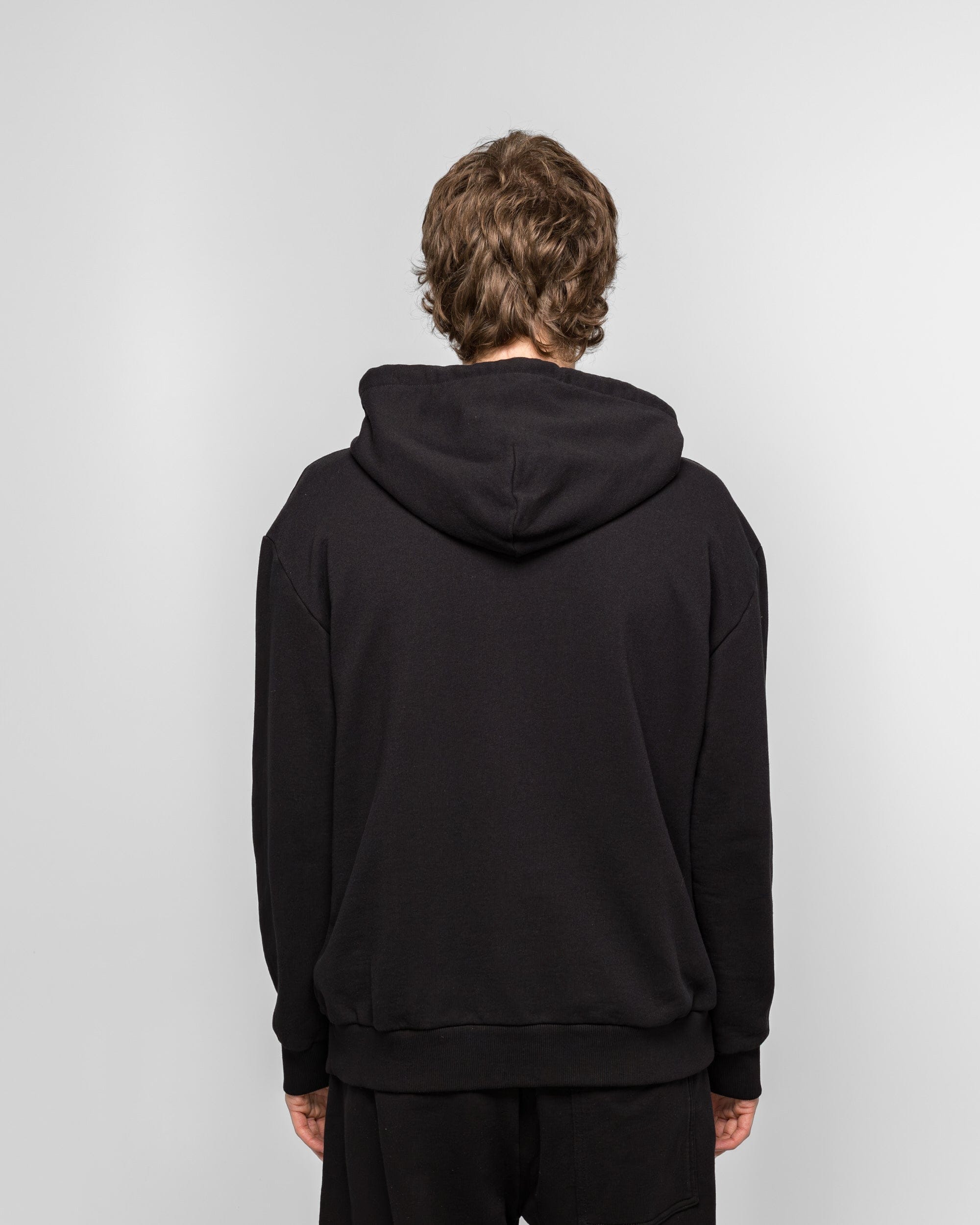 MM6 Unbrushed Numeric Hoodie - Black