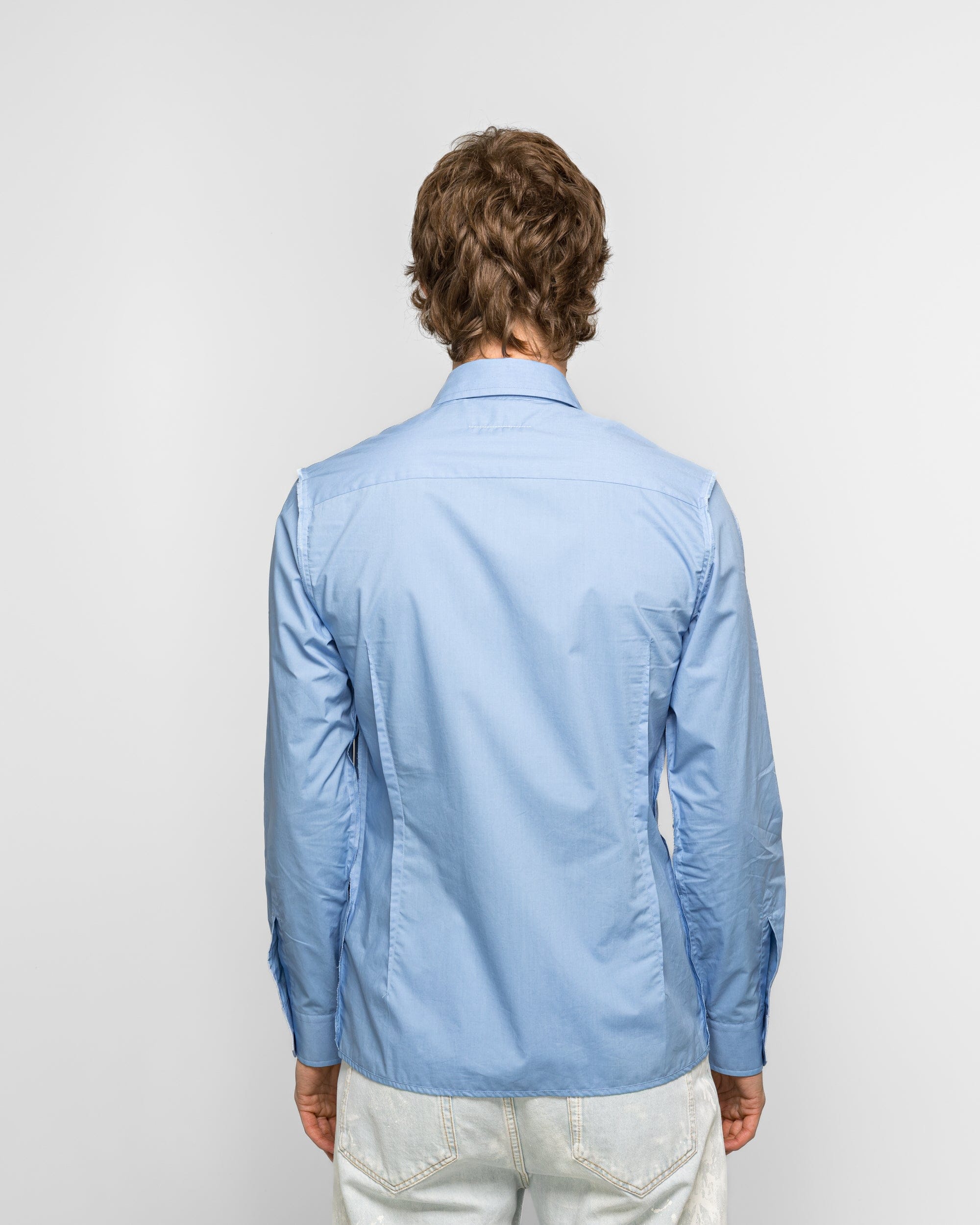 MM6 Cotton Poplin LS Shirt - Sky Blue