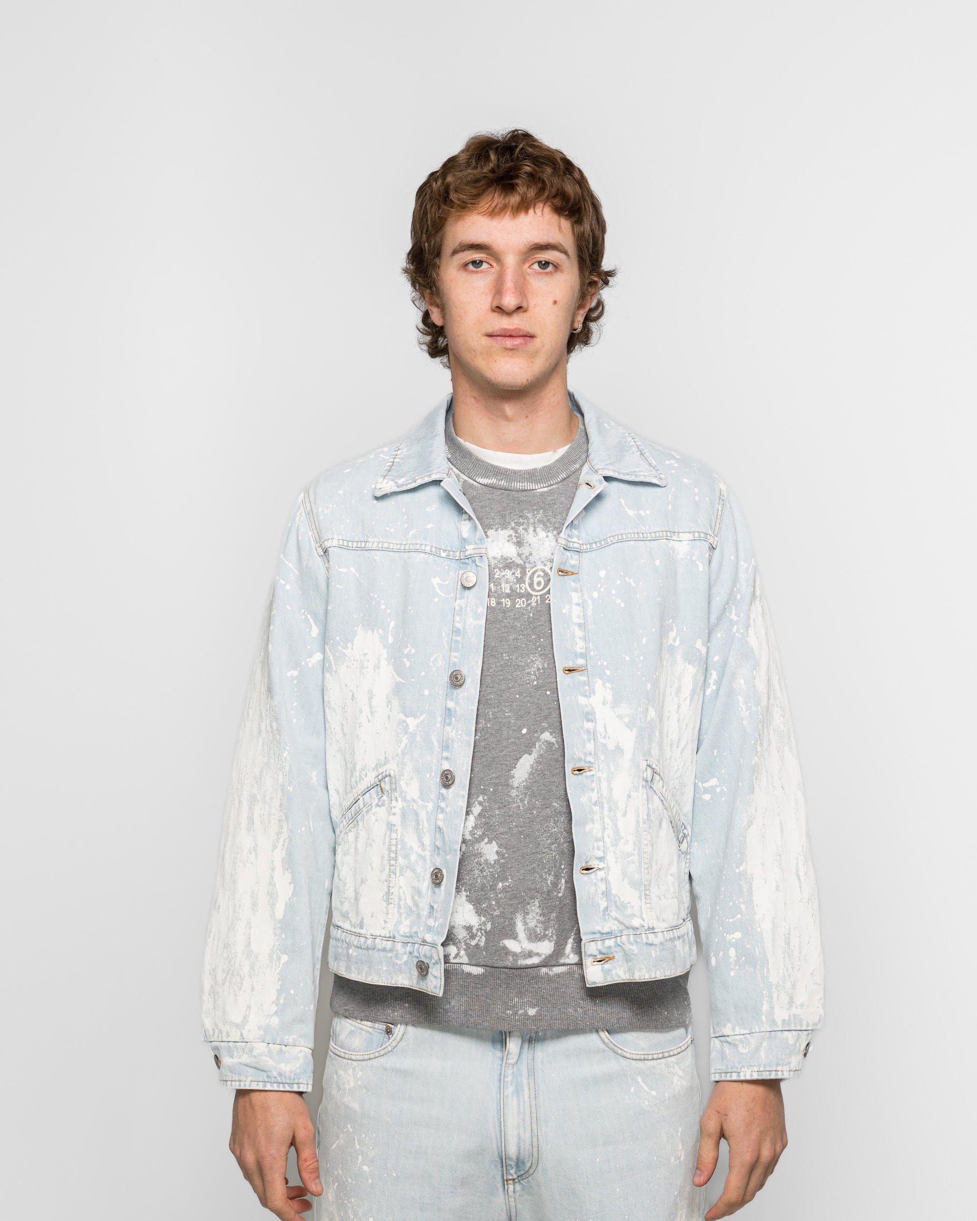 MM6 11oz Denim Jacket - Light Blue
