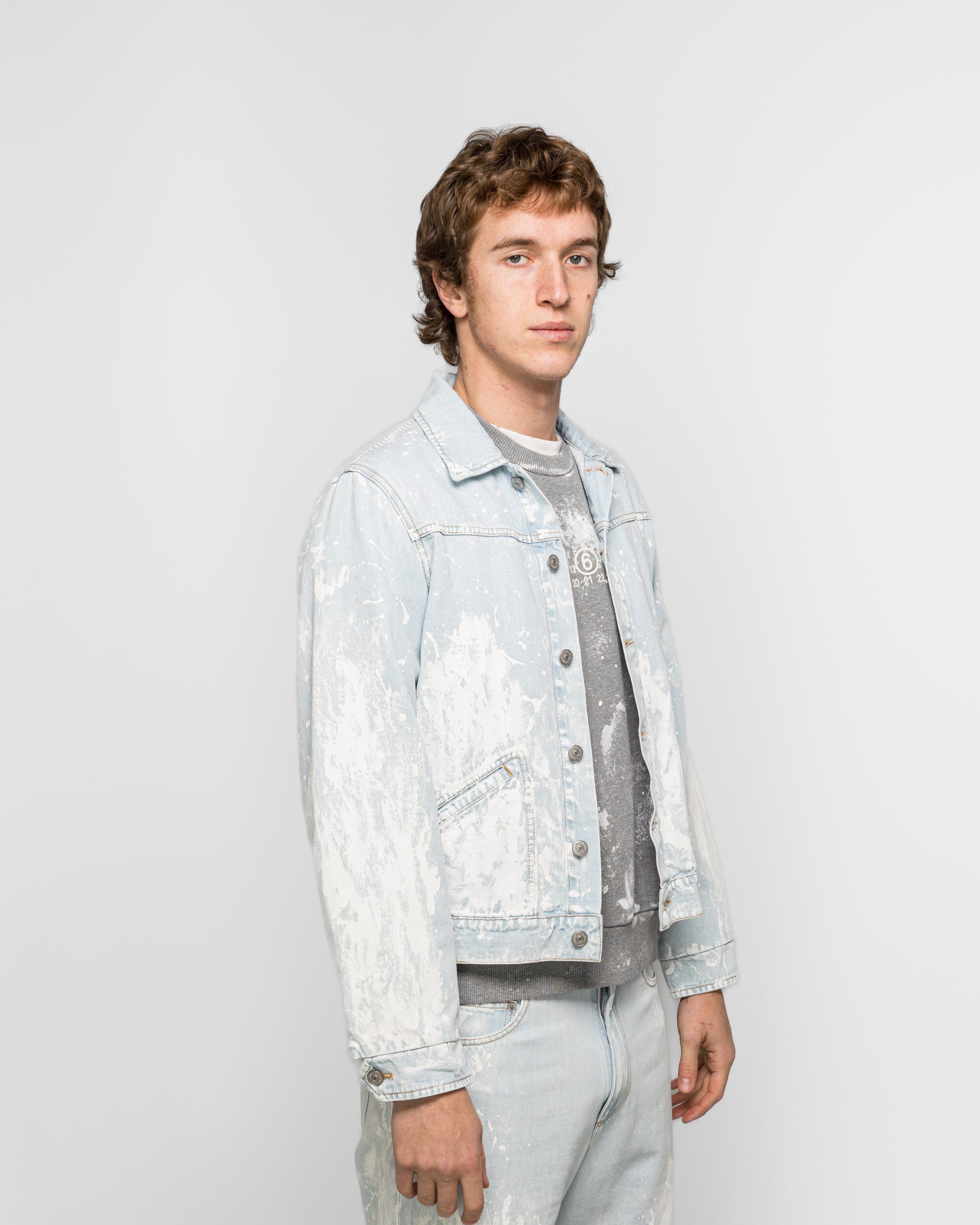 MM6 11oz Denim Jacket - Light Blue