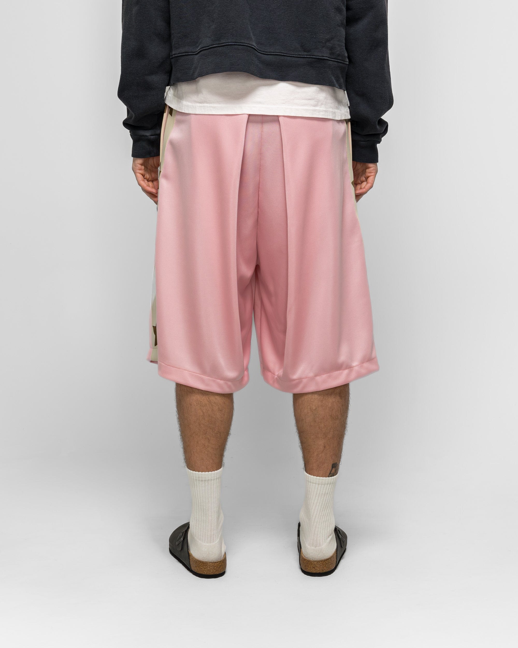 KAPITAL Smooth Jersey KOME-KOME Track Jorts (BetsyRoss) - Pink