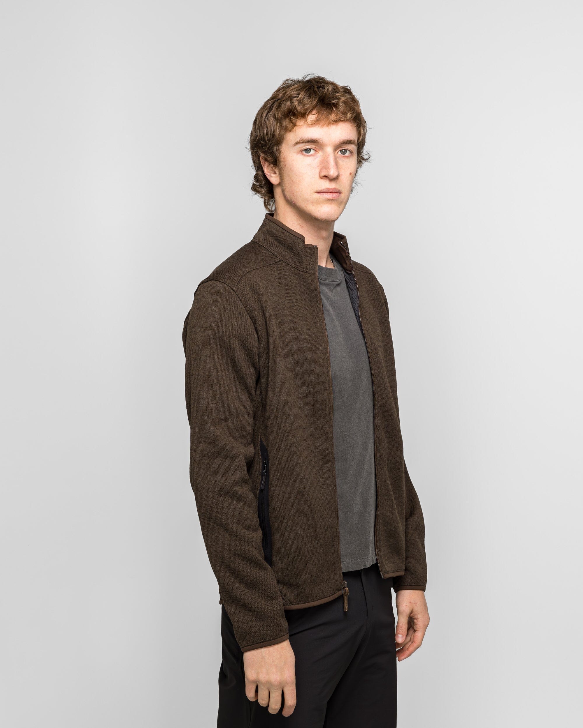 Arc'Teryx Covert Cardigan - Carob Heather/Black