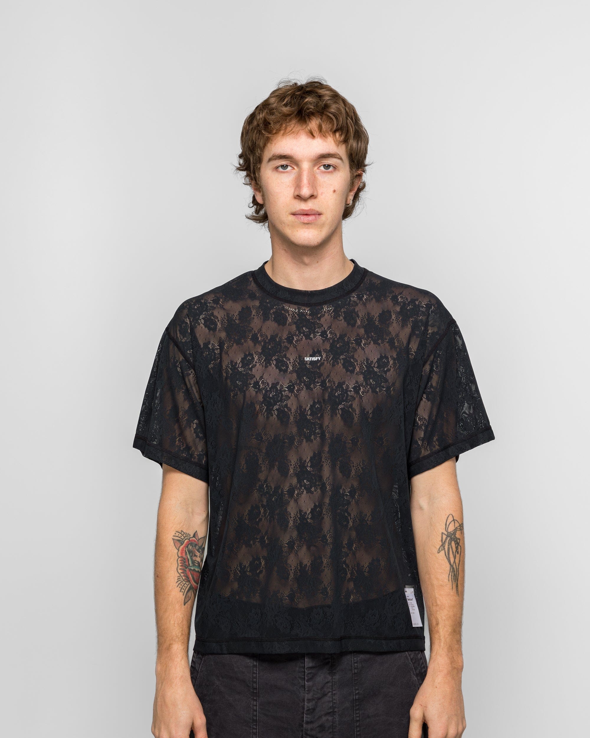 Satisfy Space-Lace T-Shirt - Black SA
