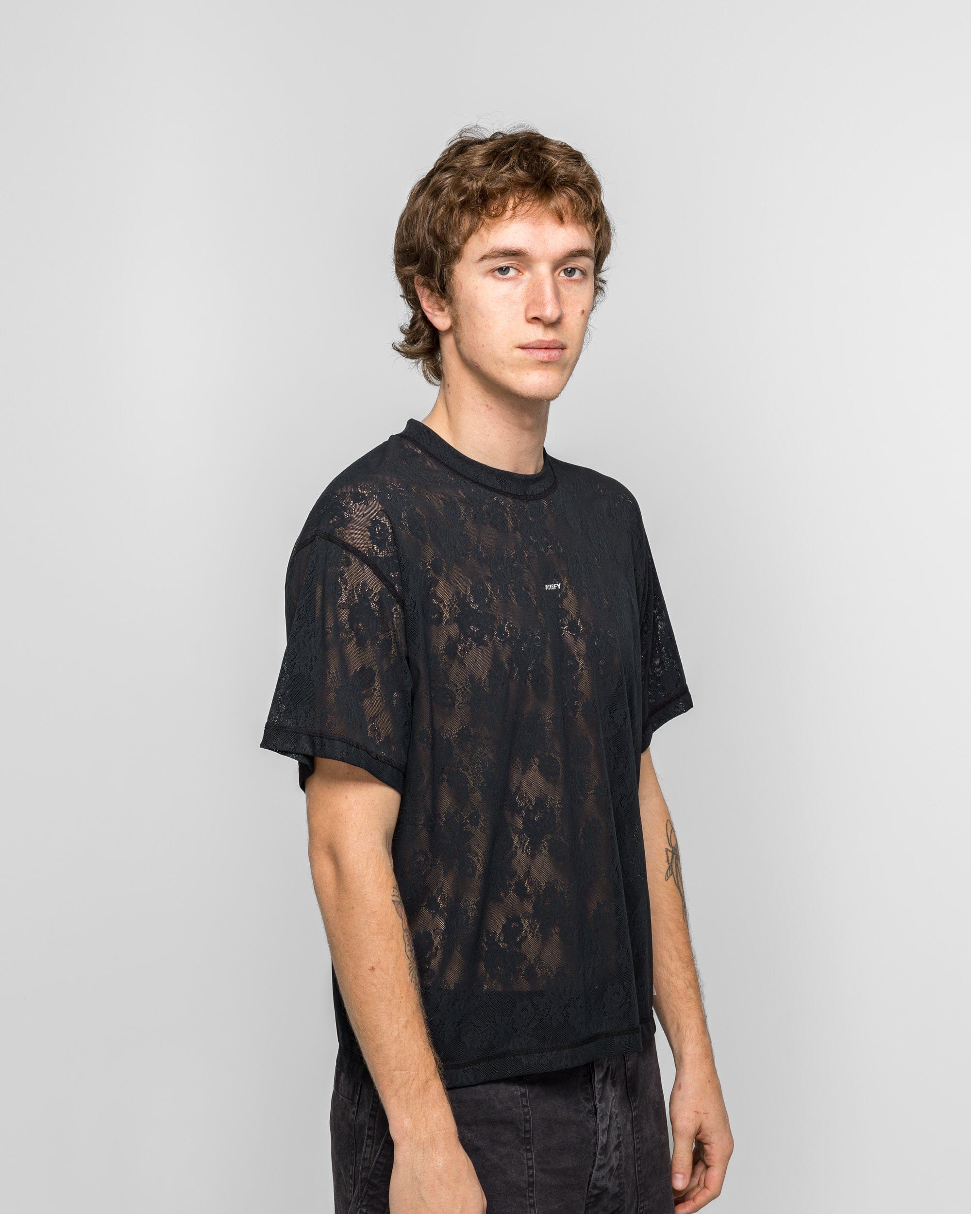 Satisfy Space-Lace T-Shirt - Black SA