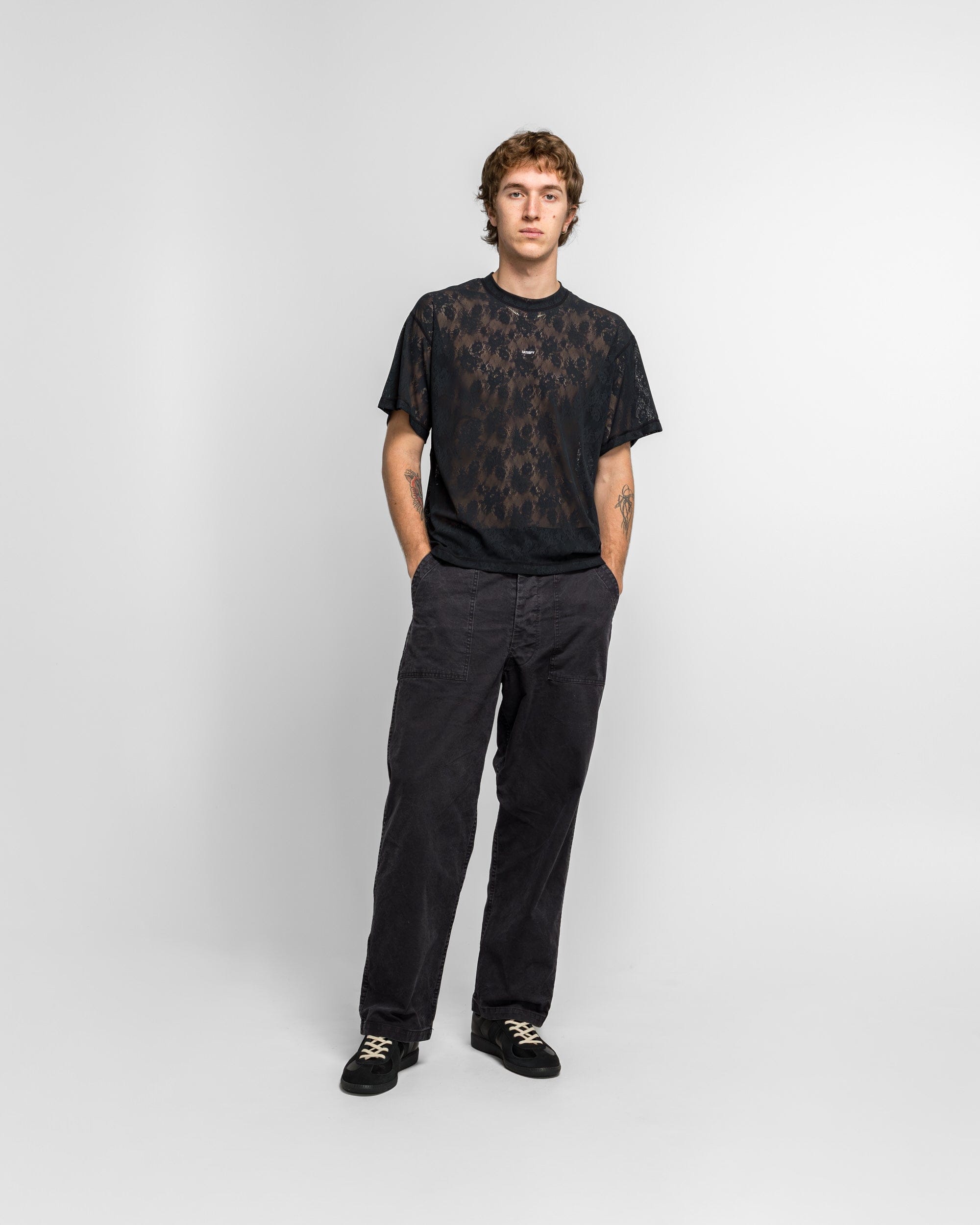 Satisfy Space-Lace T-Shirt - Black SA