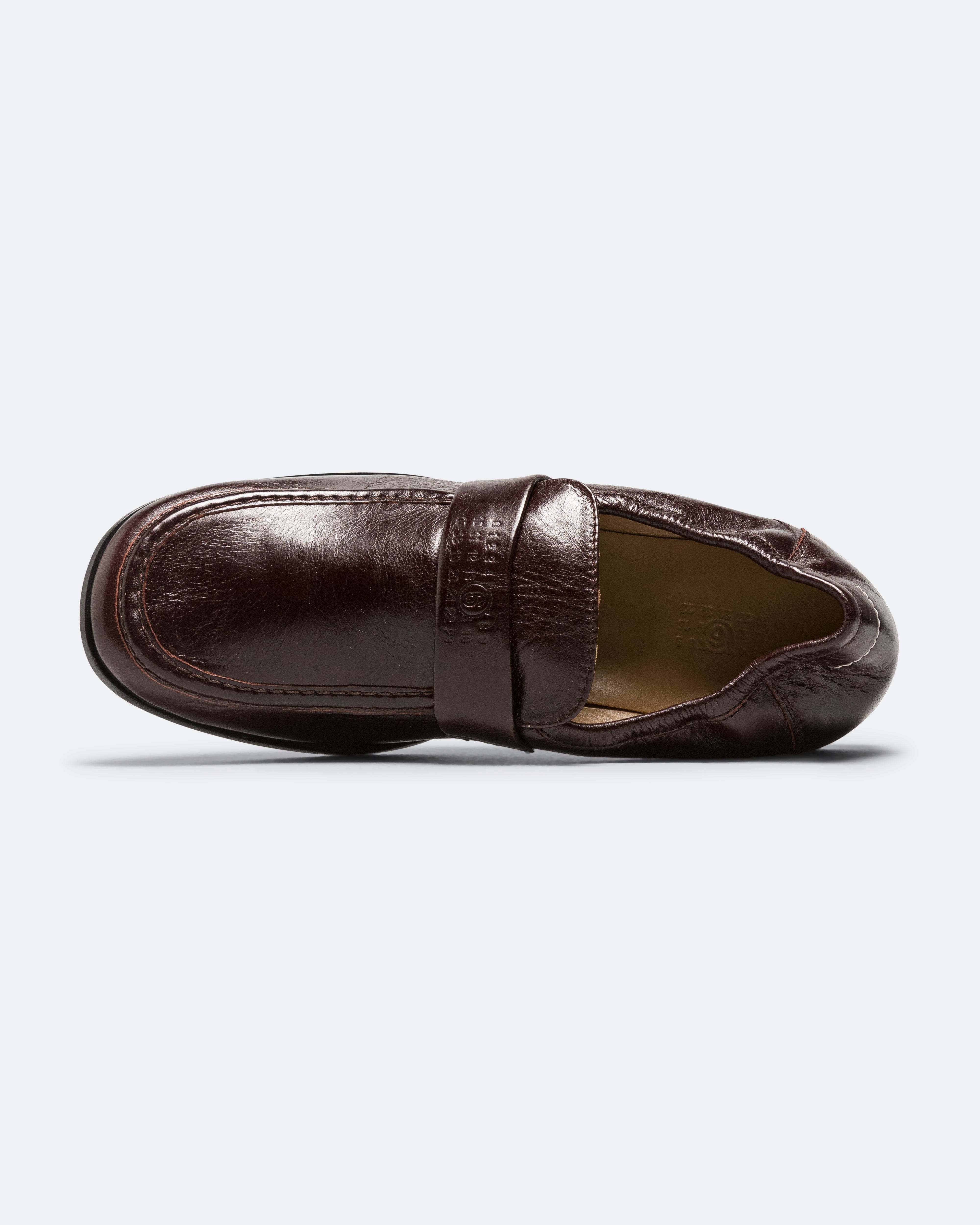 MM6 Unstructured Moccasin - Brown Calfskin Leather