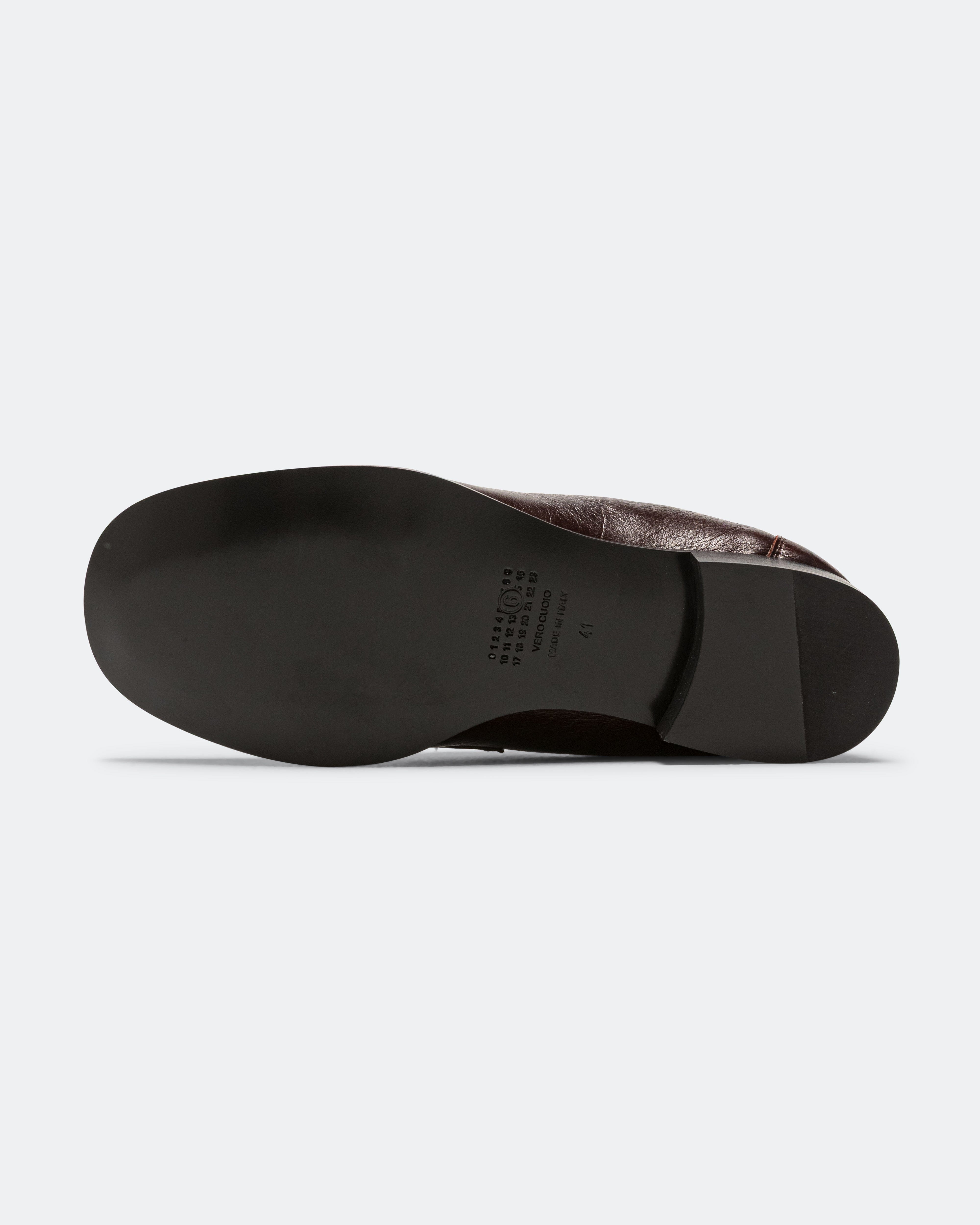 MM6 Unstructured Moccasin - Brown Calfskin Leather