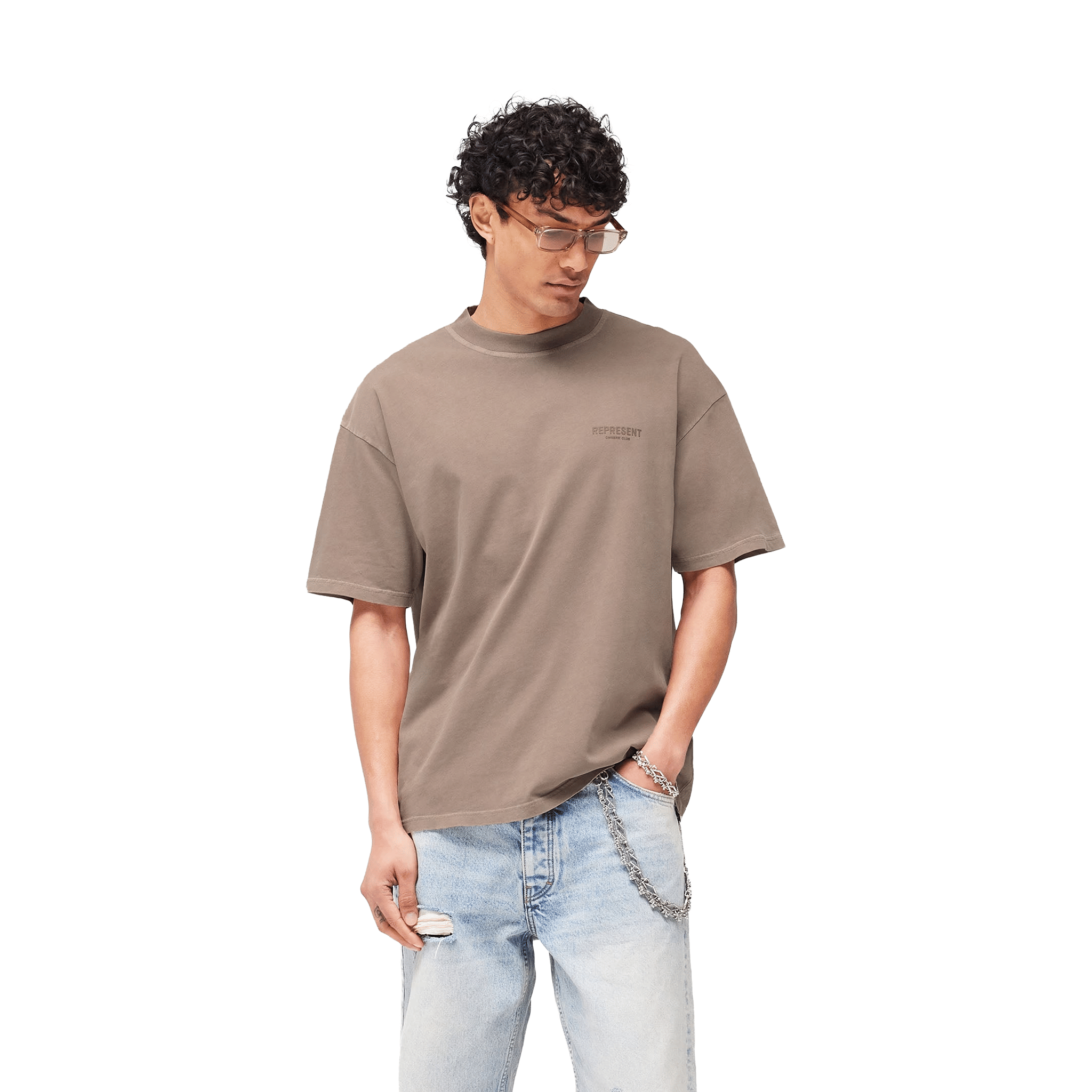 Represent Owners Club Tee Mushroom (SS25)