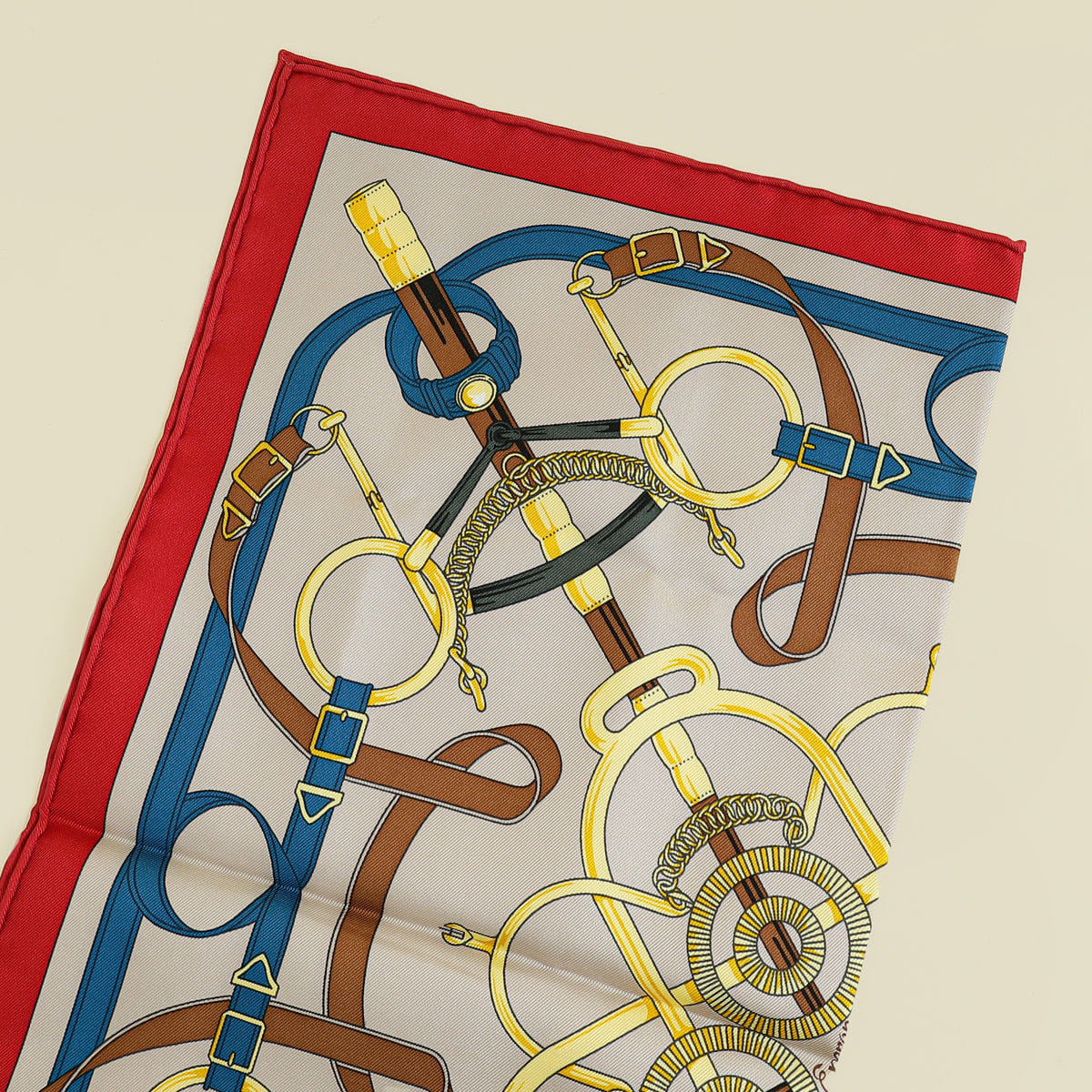 Hermes Tricolor Electrique Twill Scarf