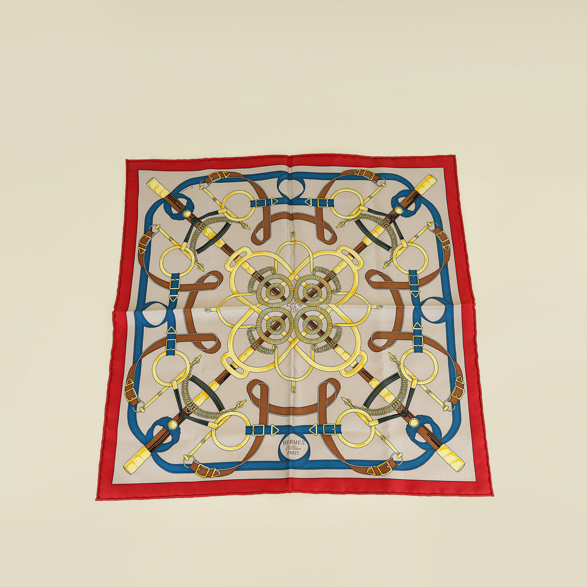 Hermes Tricolor Electrique Twill Scarf