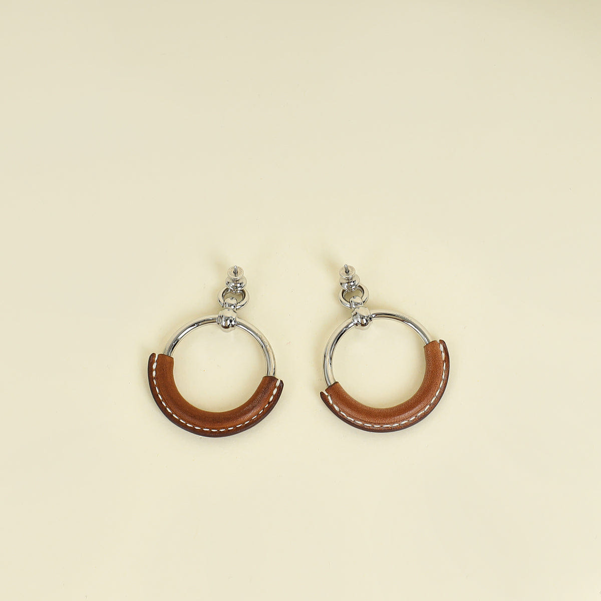 Hermes Fauve Loop Earrings