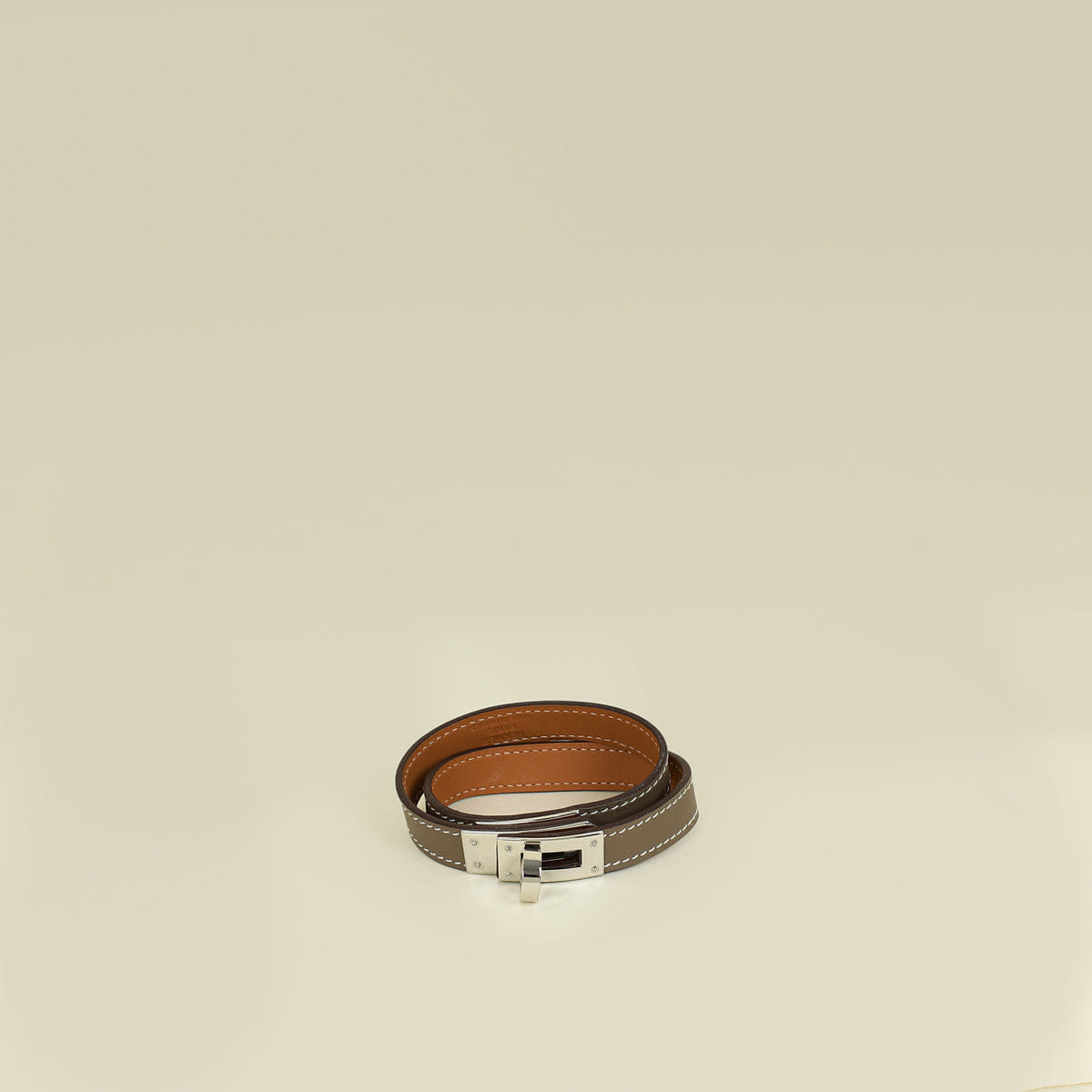 Hermes Etoupe Kelly Double Tour Bracelet