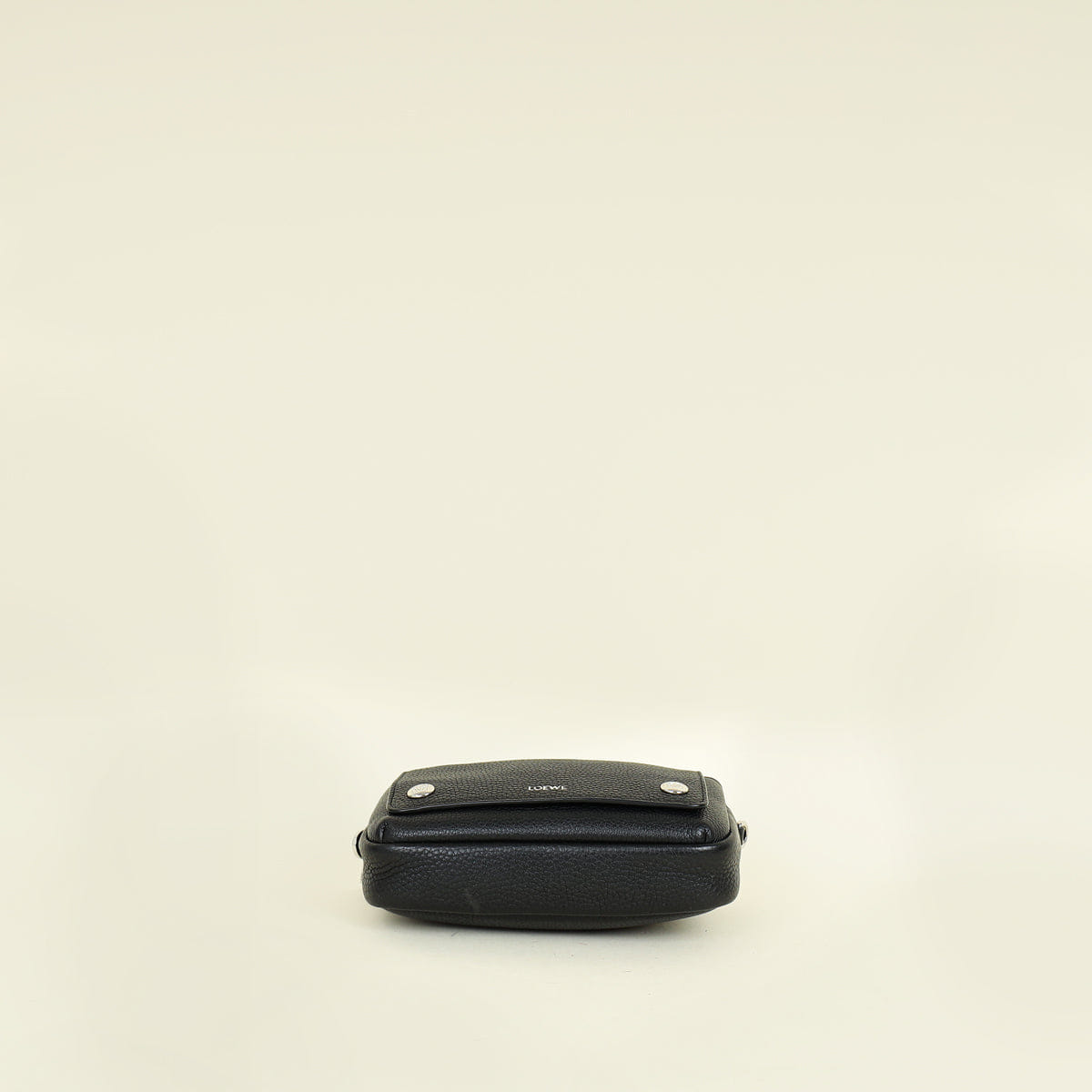 Loewe Black Flap Zip Small Messenger Bag (For Men)