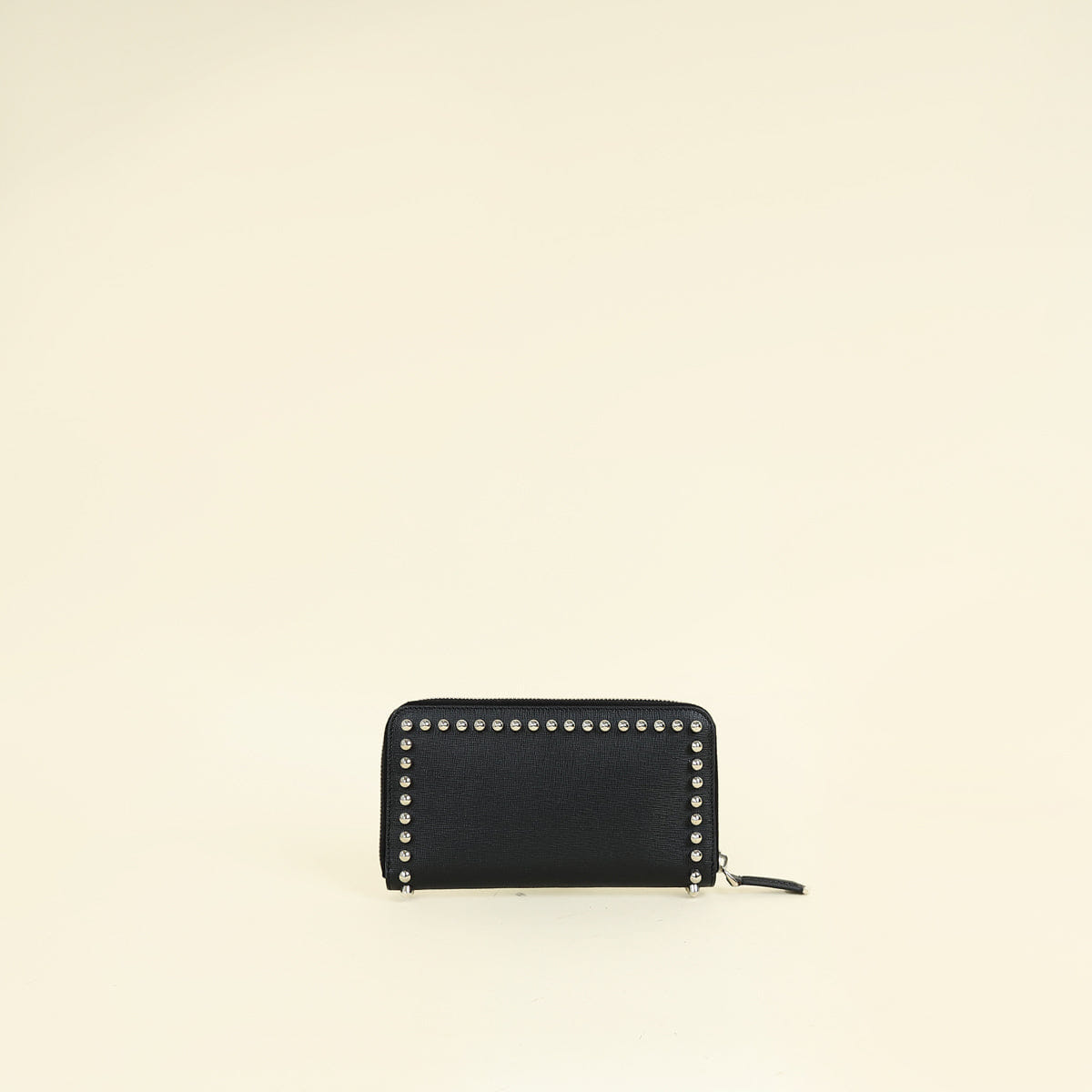 Fendi Black Studded Karlito Zippy Wallet