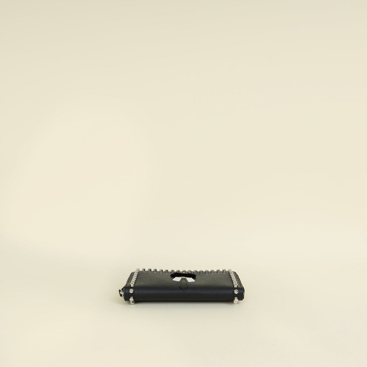 Fendi Black Studded Karlito Zippy Wallet
