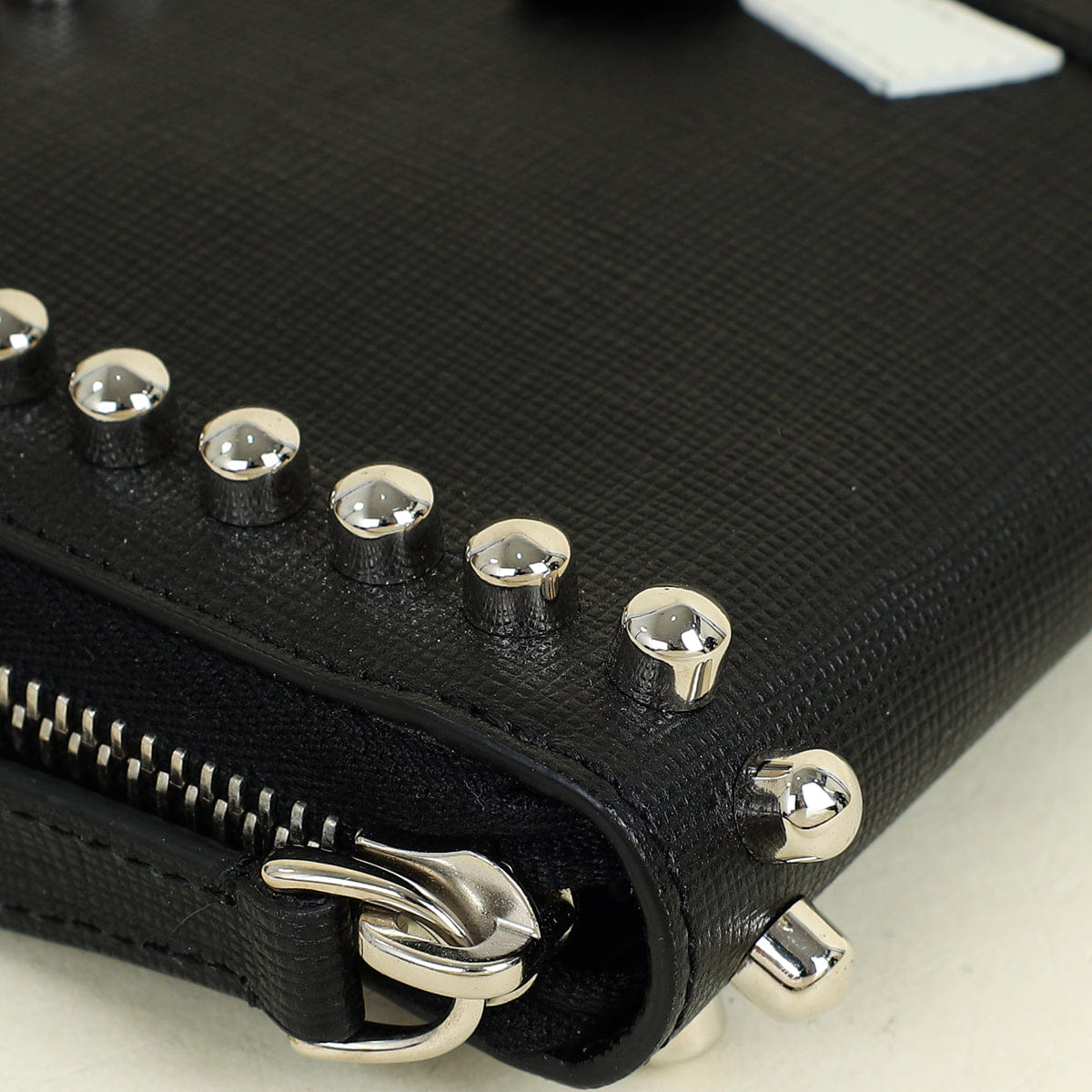 Fendi Black Studded Karlito Zippy Wallet