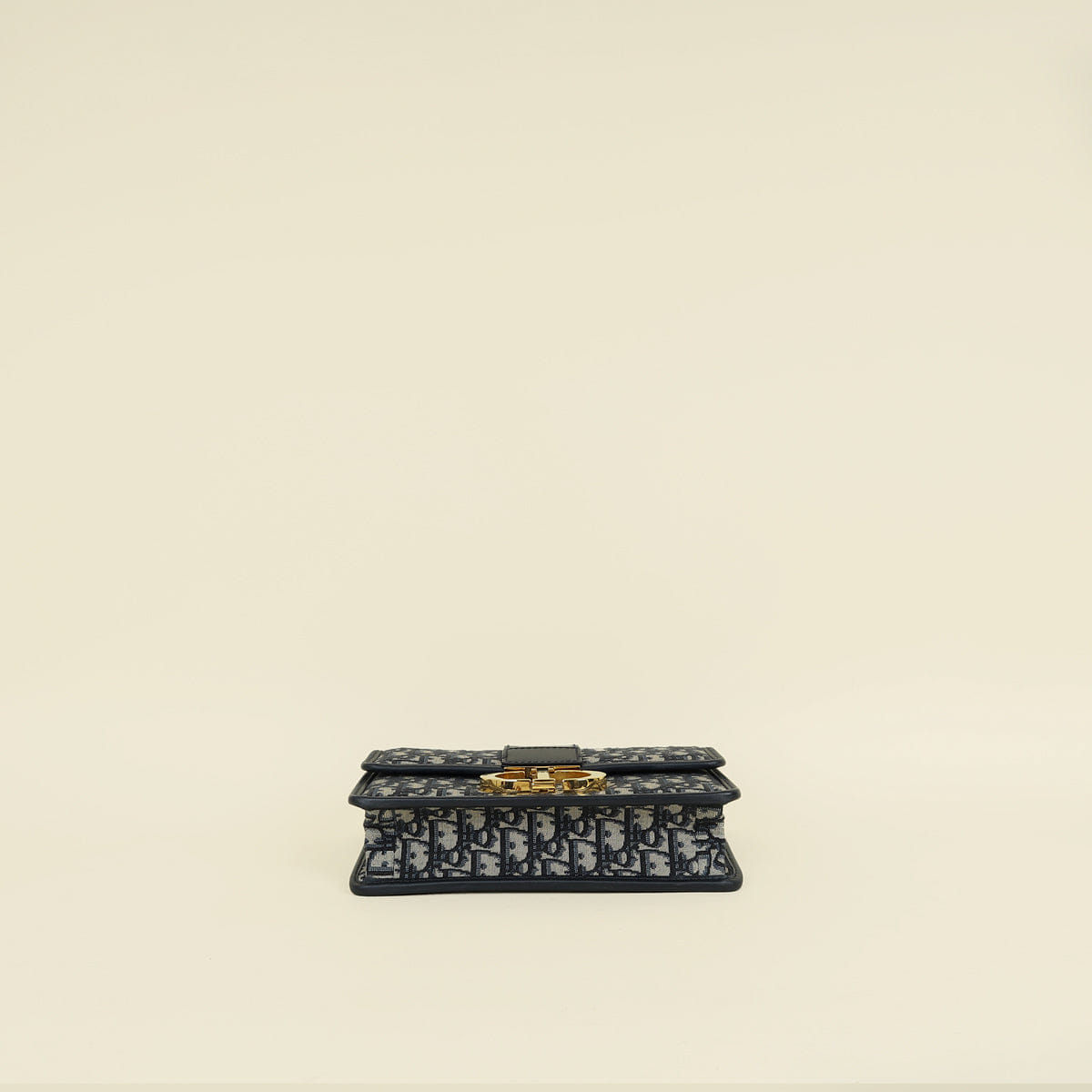 Christian Dior Navy Blue Oblique 30 Montaigne Shoulder Bag