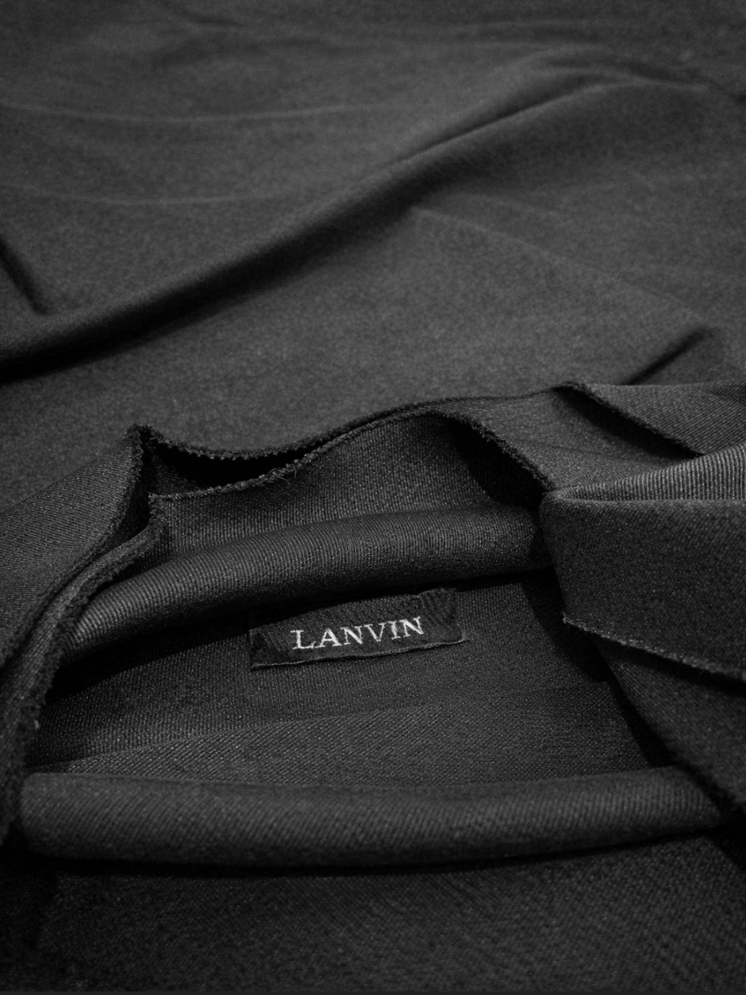 Lanvin Runway Cocktail Rhinestone Dress Black
