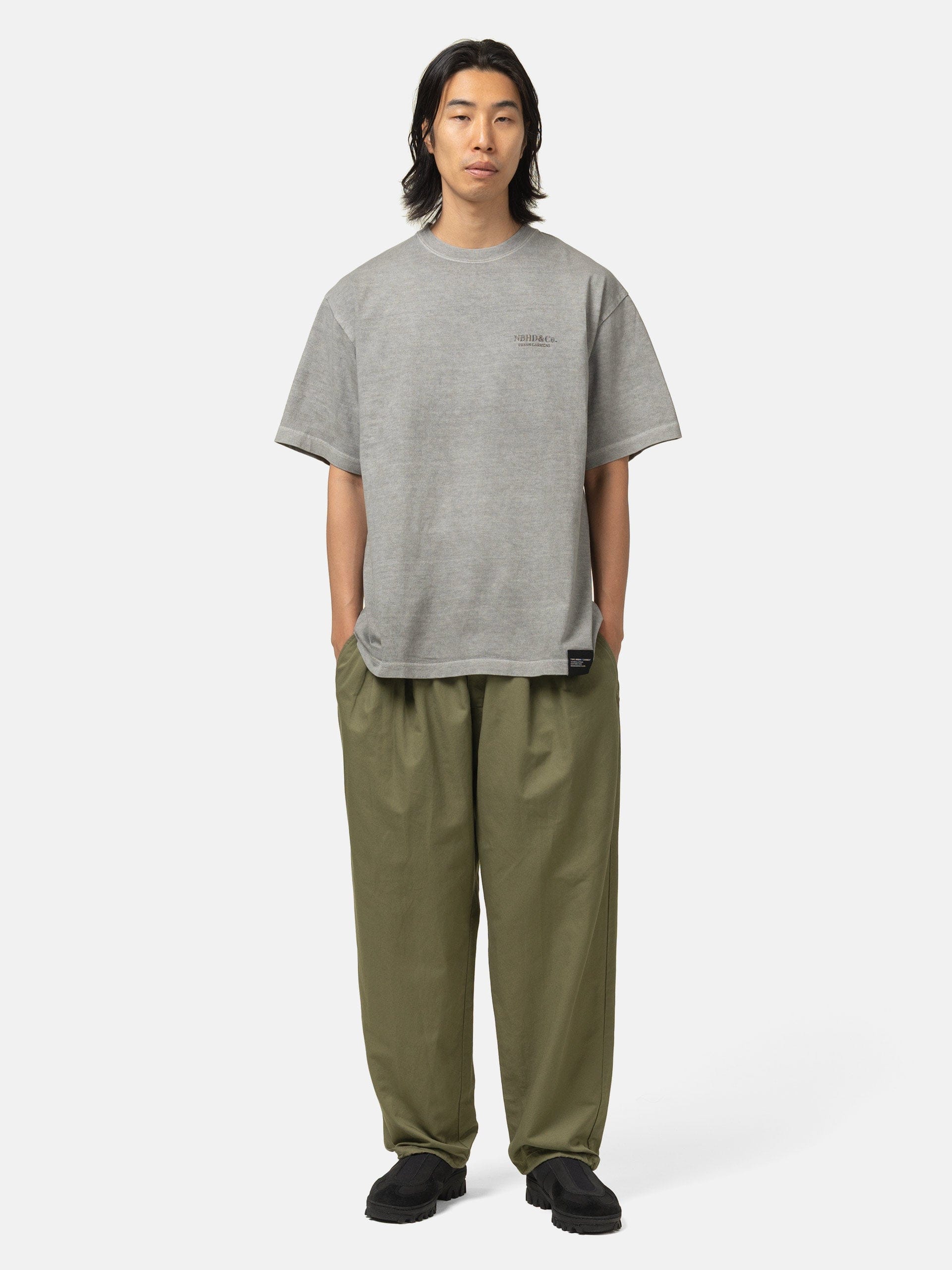 Neighborhood Baggy Silhouette Easy Pants Olive Drab