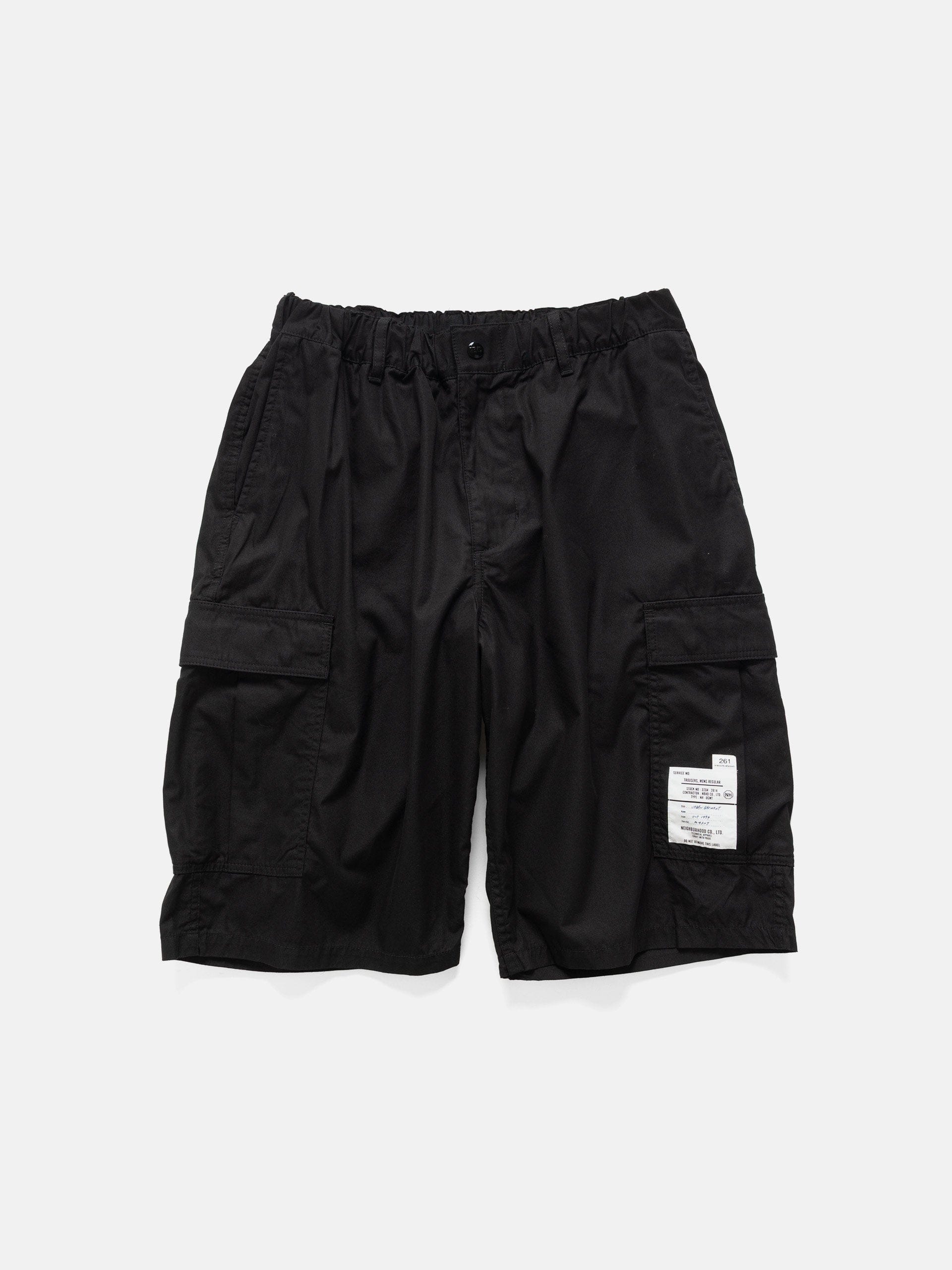 Neighborhood Wide Cargo Short Pants Black