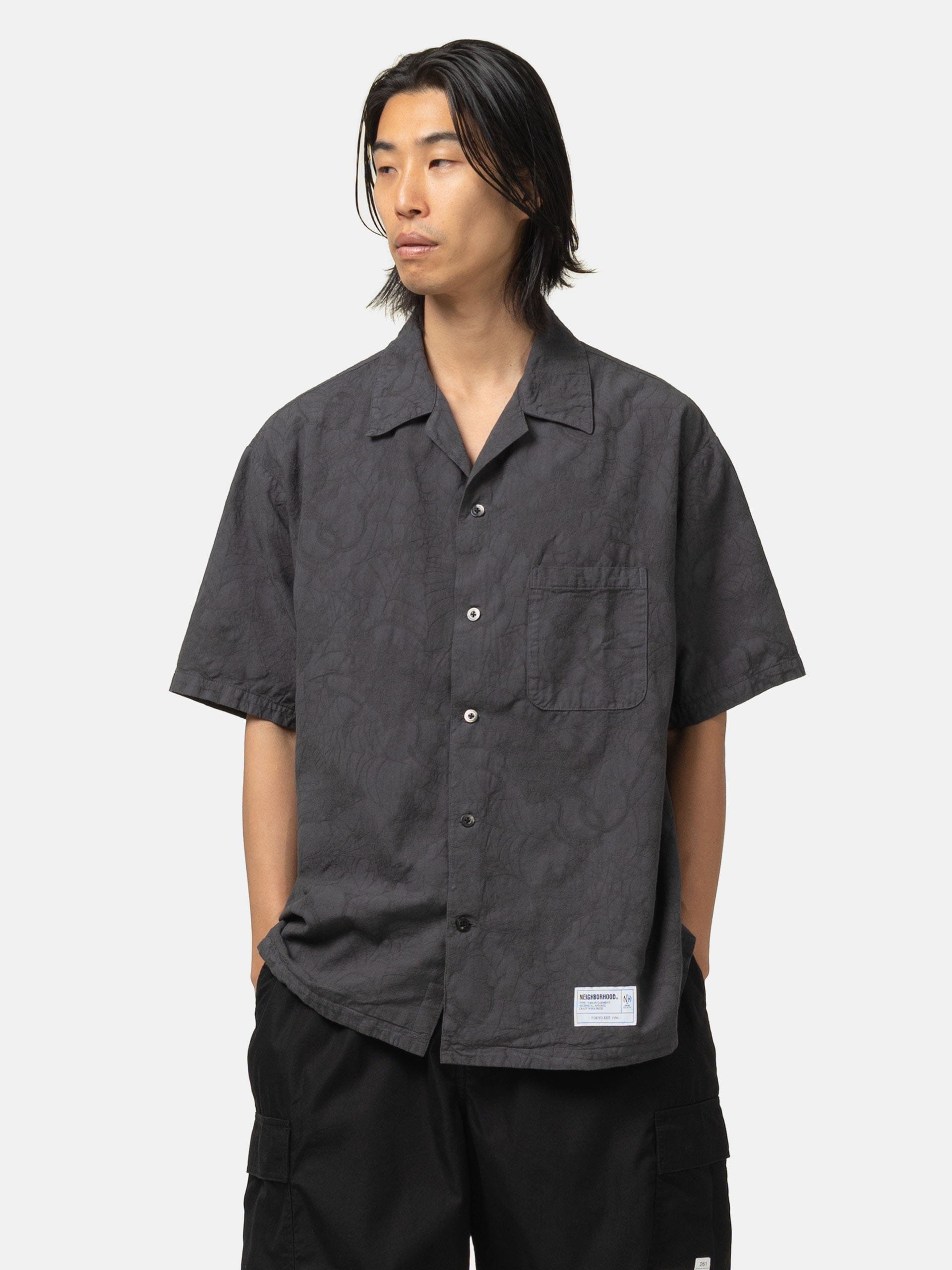Neighborhood JQ Shirt SS Charcoal