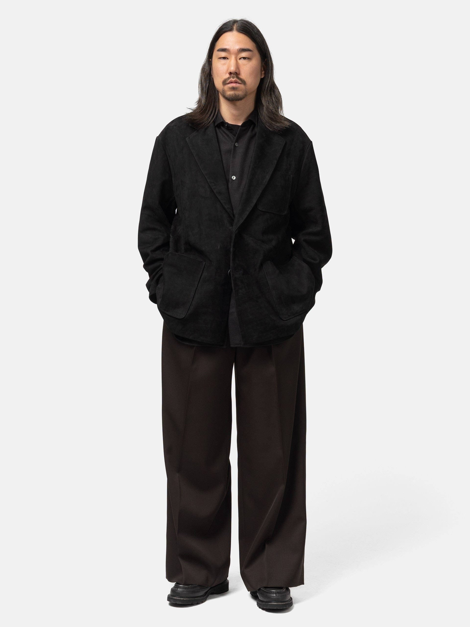 ssstein Extra Wide Trousers Dark Brown